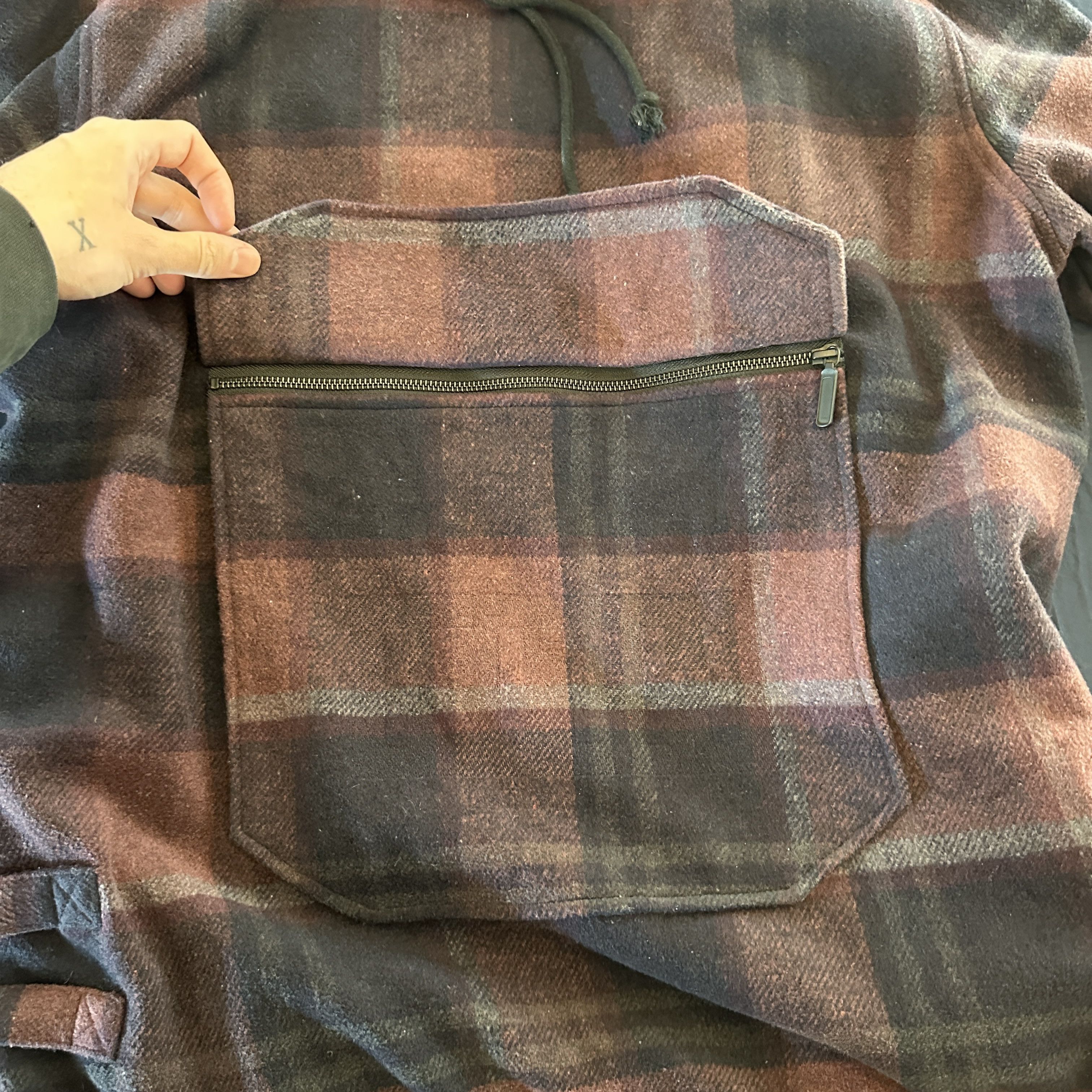 Kith Kith Harrison Plaid Hoodie Size M - Overdyed Red Size US M / EU 48-50 / 2 - 3 Thumbnail