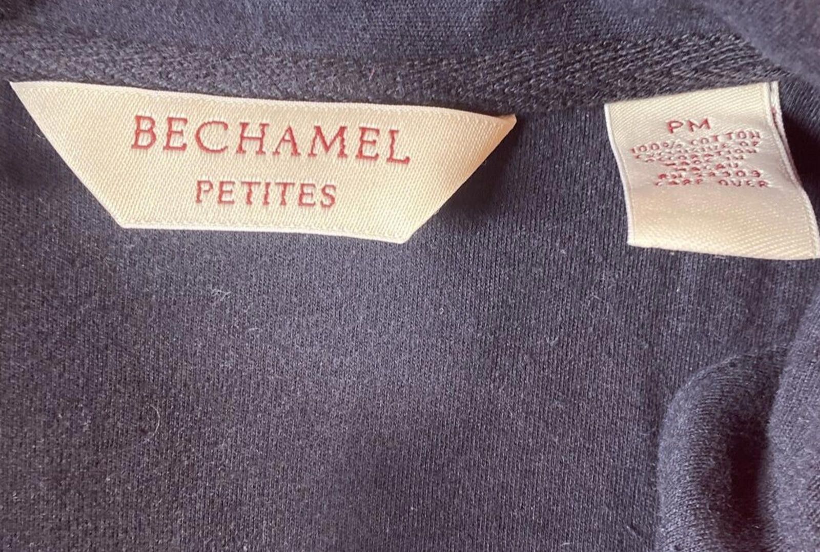 Other Bechamel Petites Vest Women sz PM Black Patch Cotton Vtg Size M / US 6-8 / IT 42-44 - 5 Thumbnail