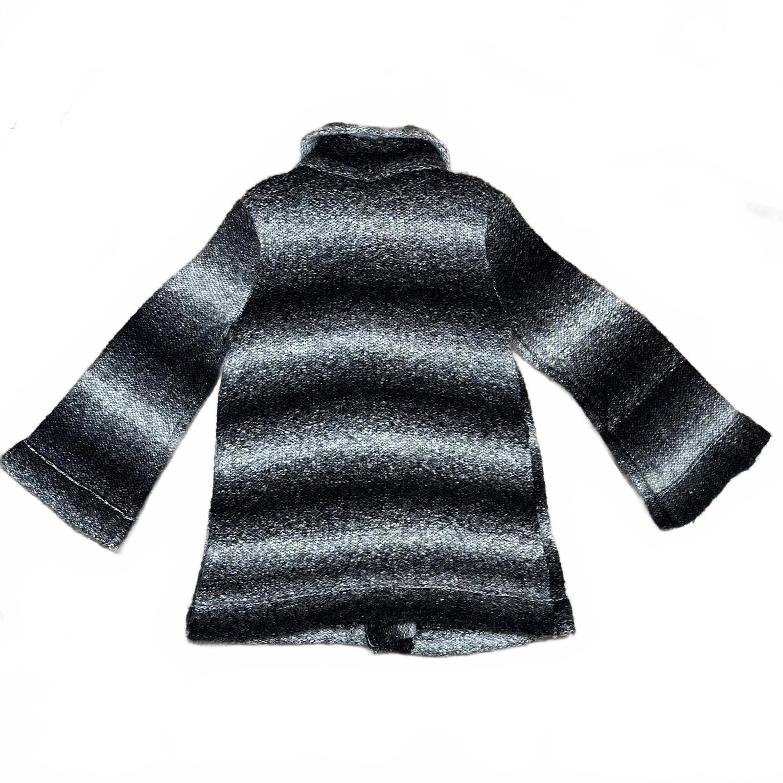 Jones New York Women’s Sweater Black Gray Ombre Stripe S Vintage Size S / US 4 / IT 40 - 2 Thumbnail