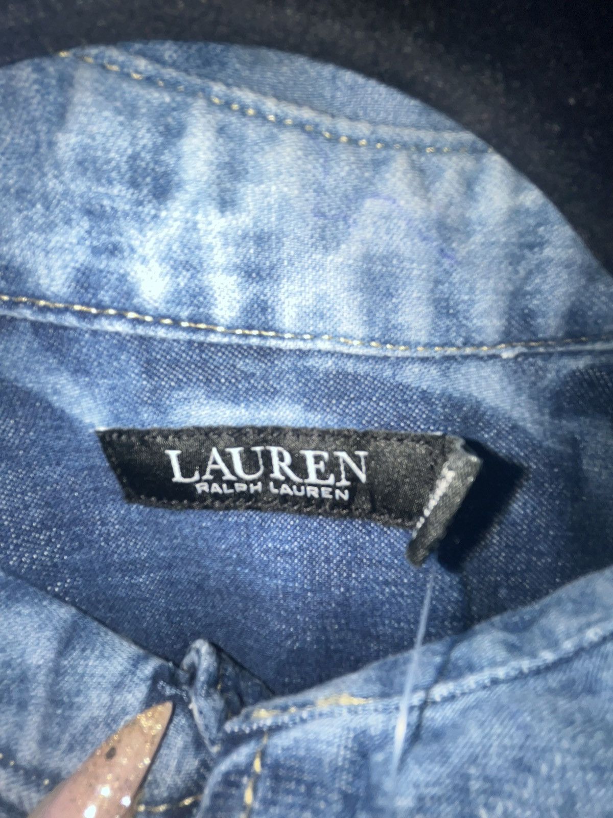 Lauren Ralph Lauren Lauren Ralph Lauren Paint Splatter denim Shirt Size M / US 6-8 / IT 42-44 - 2 Thumbnail