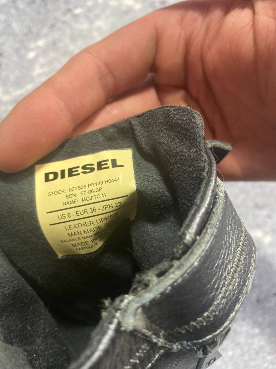 Diesel Leather biker Moto boots Diesel Archive Futuristic shoes 36 Size US 6 / IT 36 - 11 Thumbnail