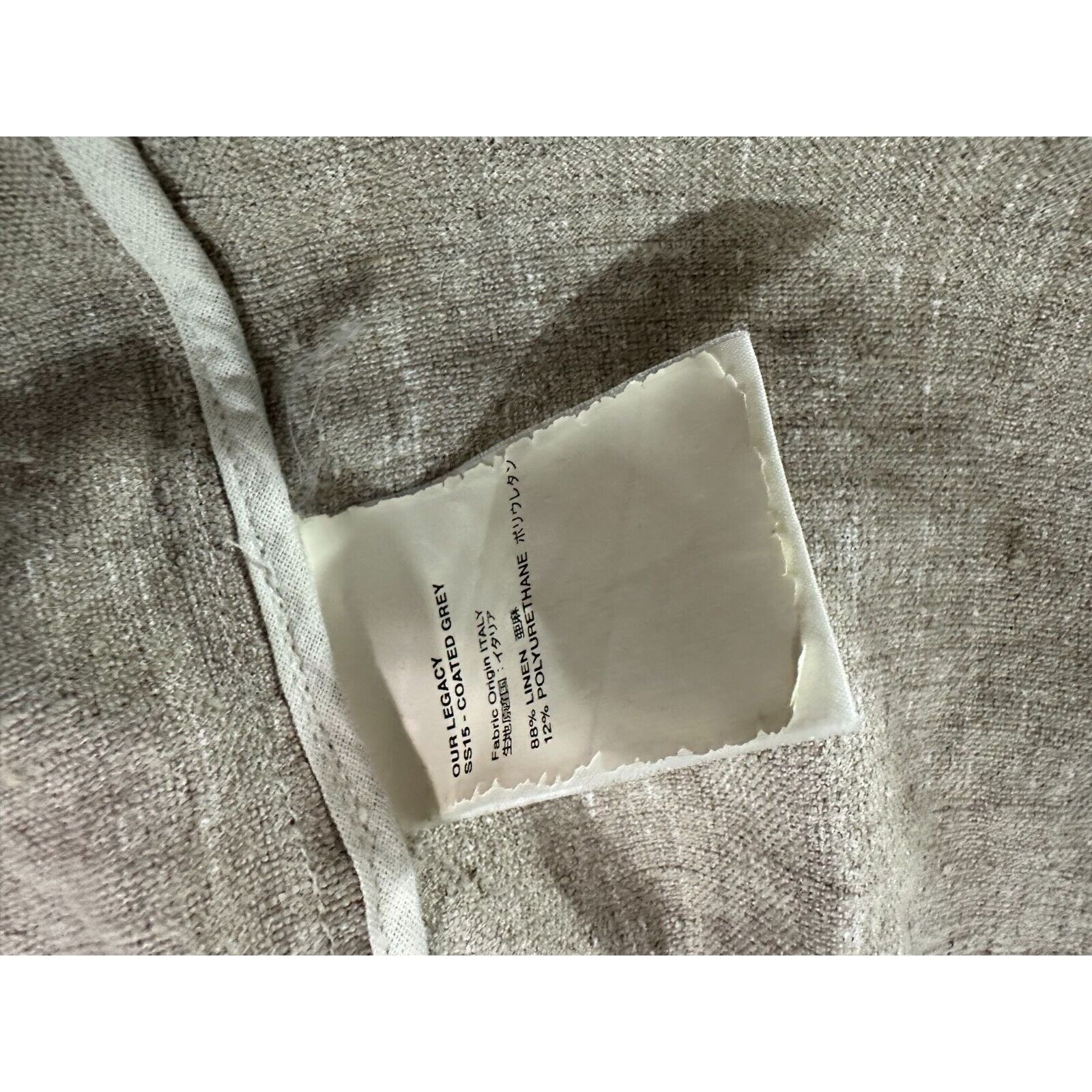 Our Legacy Our Legacy Linen blend full Zip jacket Size 50 color coated Size US XXL / EU 58 / 5 - 4 Thumbnail