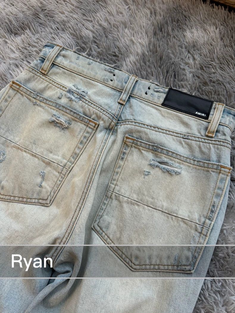 Amiri Amiri cut destruction jeans Size 25" / US 0 / IT 36 - 9 Thumbnail