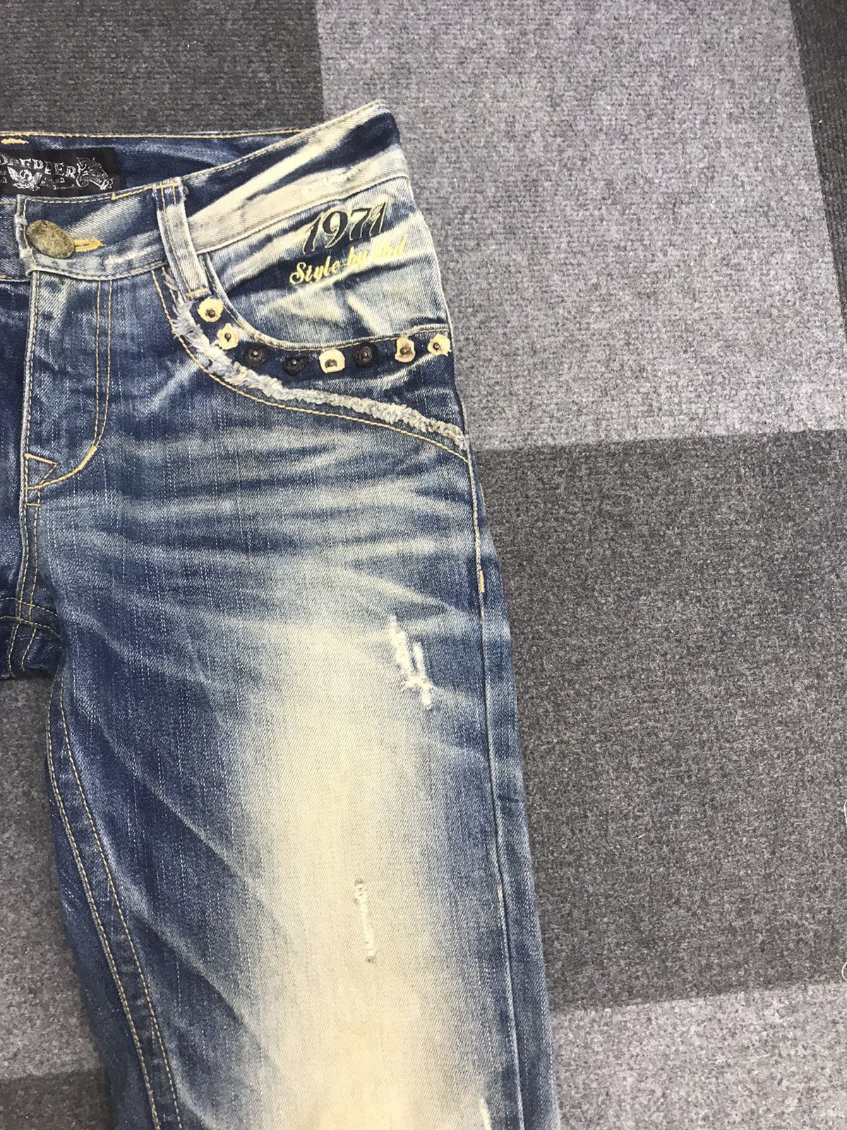 Japanese Brand Flare 🔥REDPEPPER Distressed Low Rise Jeans Size US 31 - 5 Thumbnail