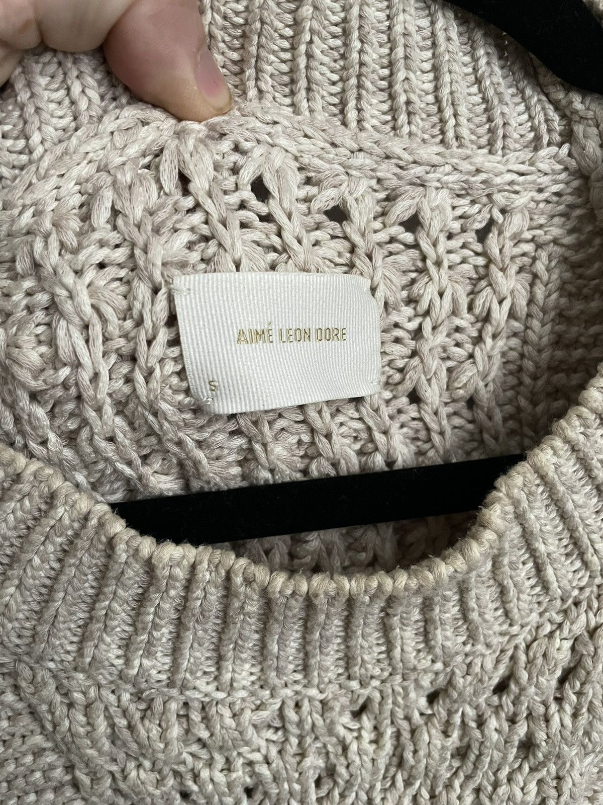 Aime Leon Dore Aime Leon Dore Cable Knit Sweater Size US S / EU 44-46 / 1 - 3 Thumbnail