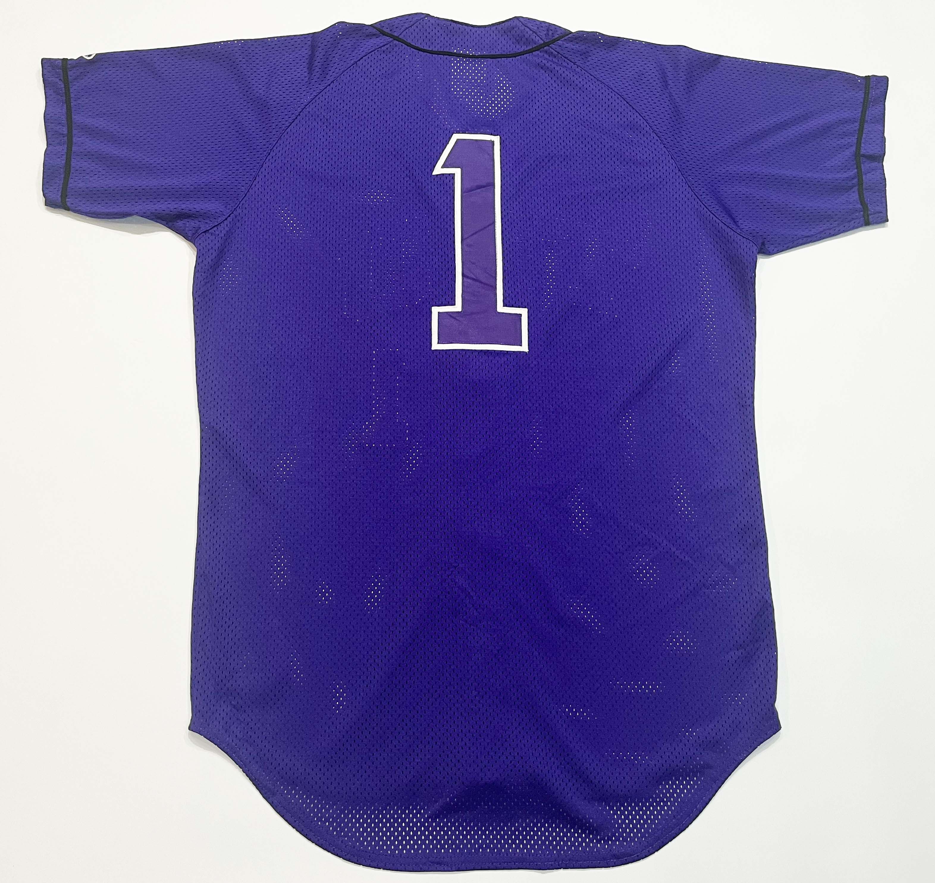 MLB Vintage Rawlings TCU Horned Frogs #1 NCAA Baseball Jersey Size US L / EU 52-54 / 3 - 4 Thumbnail