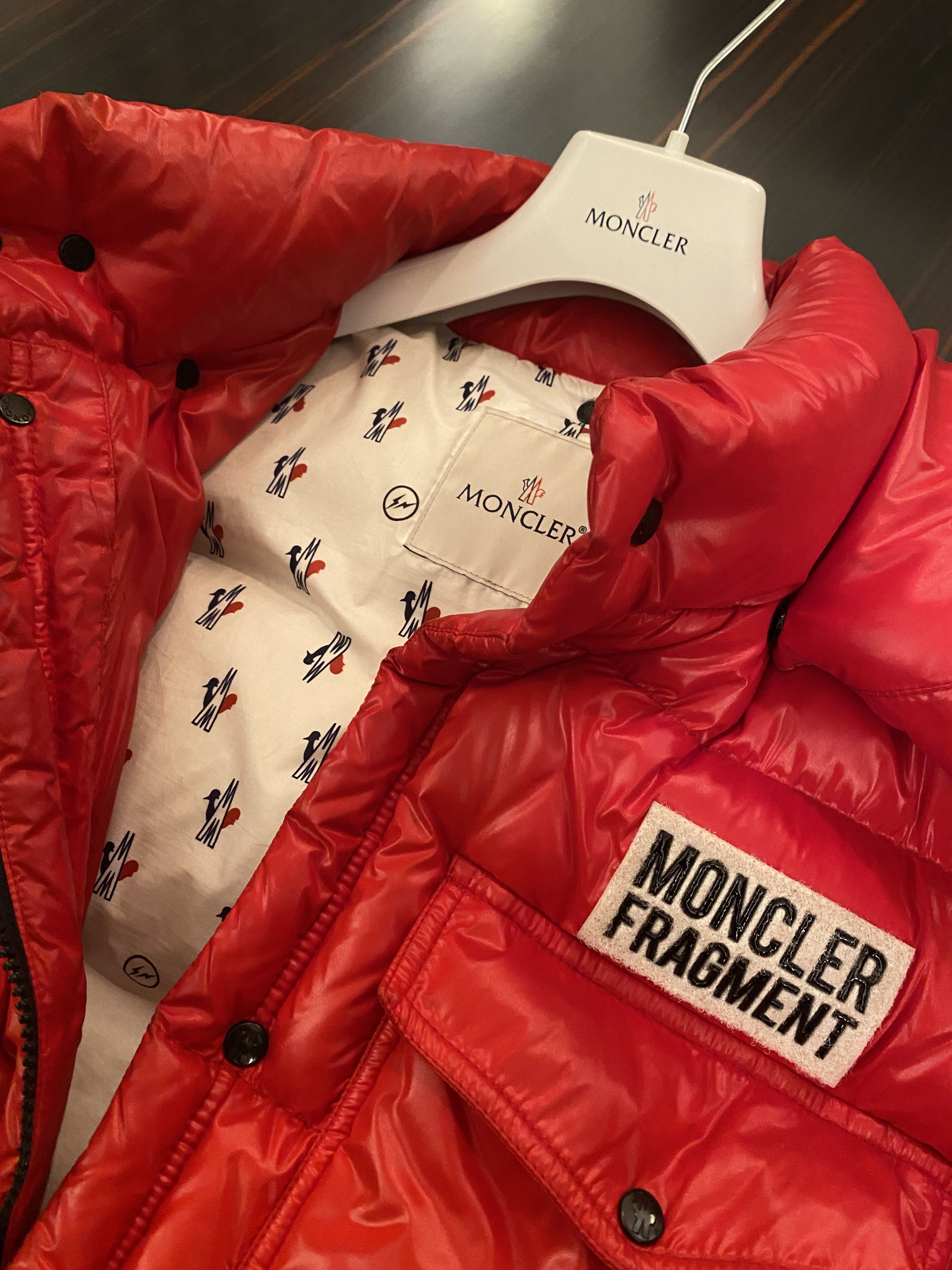 Fragment Design × Moncler × Moncler Genius "MONCLER x FRAGMENT" RED PUFFER JACKET Size US M / EU 48-50 / 2 - 3 Thumbnail