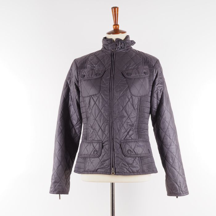 Barbour Barbour Women's L2362 METALLIC RIBBED BIKER Moto Jacket | Grailed