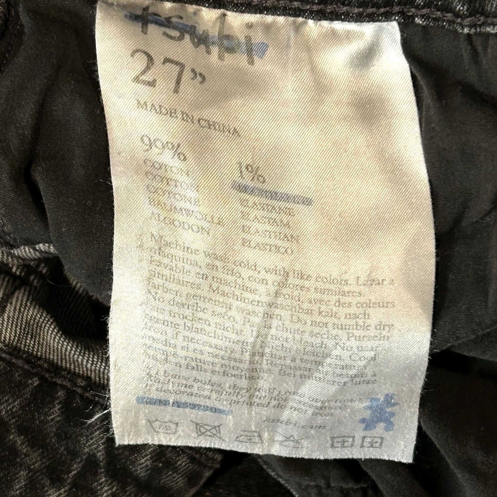 Ksubi VINTAGE? No — Ksubi Black Denim Jeans Straight Leg Woman 27x29 High Rise Urban Fashion 5-Pocket Style Womens Jeans Size 27" / US 4 / IT 40 - 7 Thumbnail