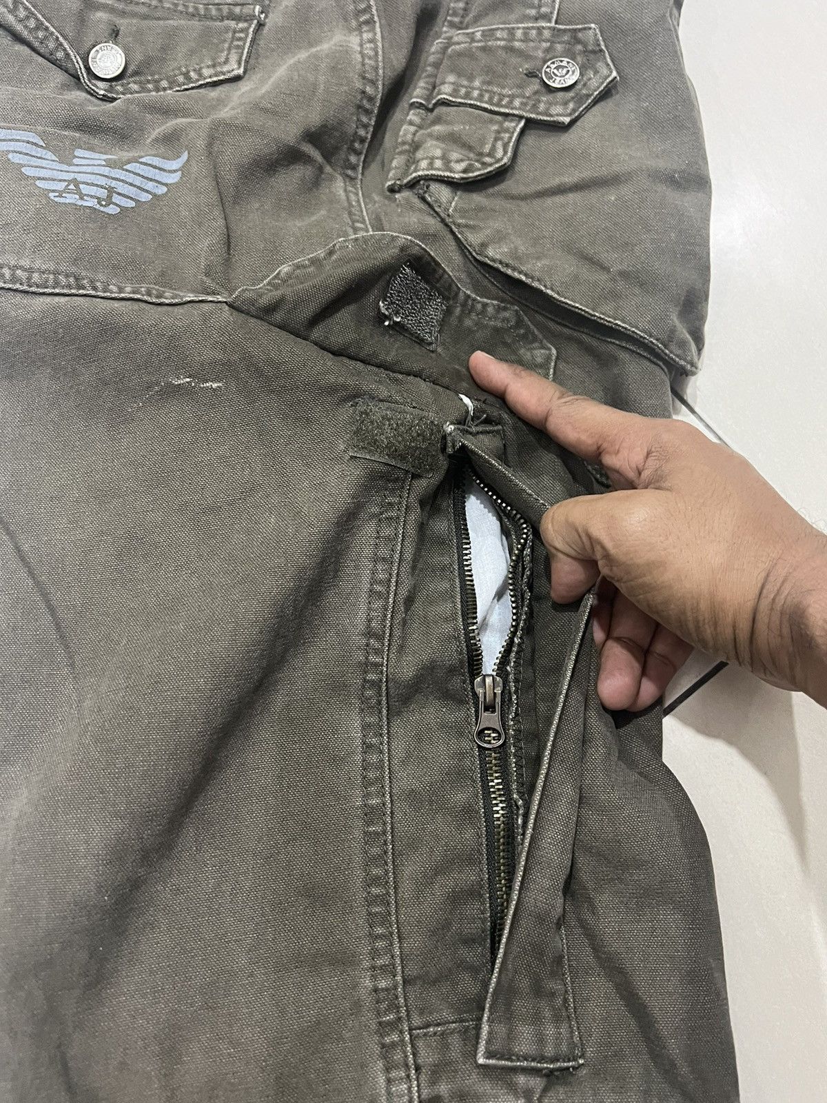 Armani × Vintage Armani Jeans - vintage cargo pants Size US 36 / EU 52 - 8 Thumbnail
