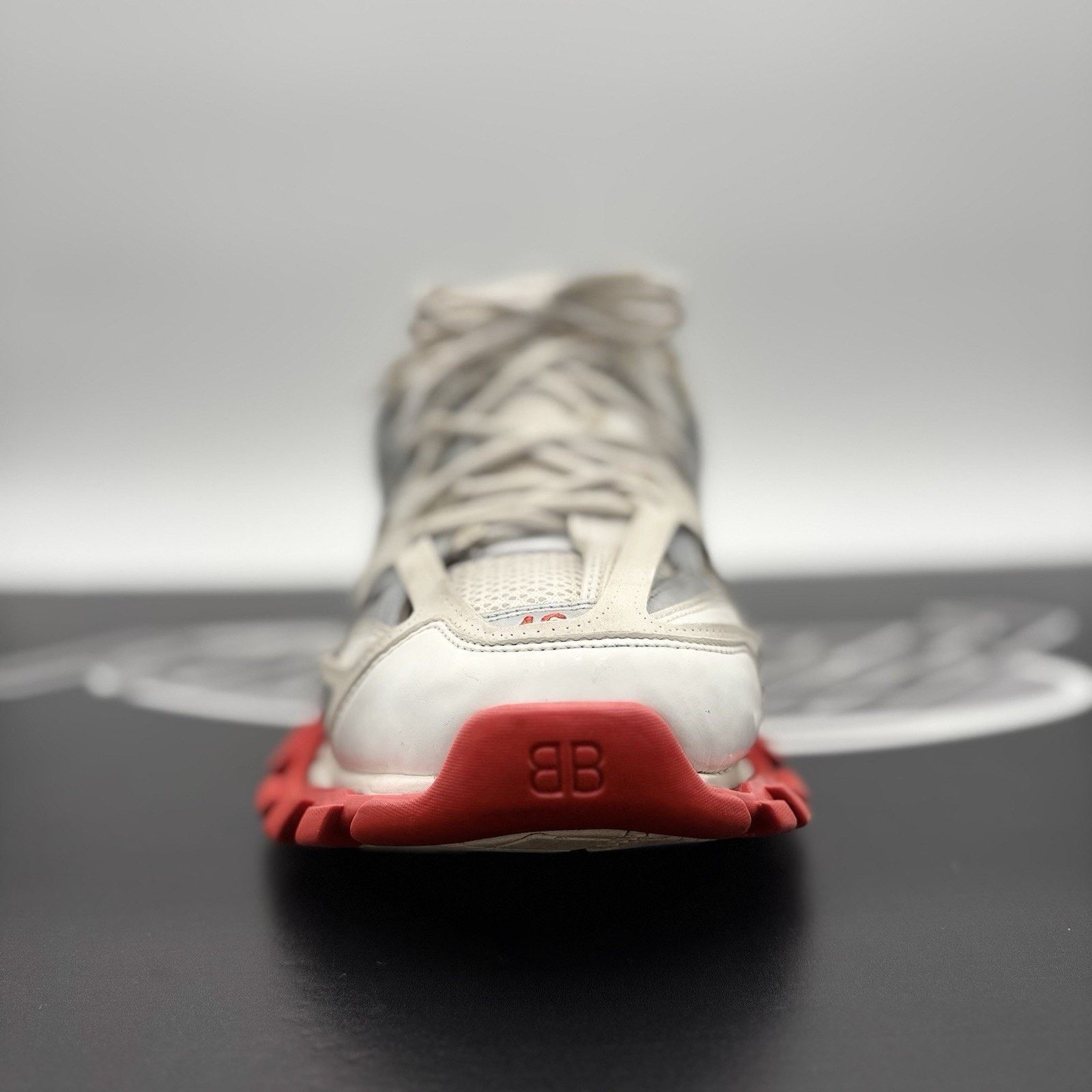 Balenciaga Balenciaga Track Sneaker ' White Red ' | GOOD CONDITION! Size US 13 / EU 46 - 6 Thumbnail