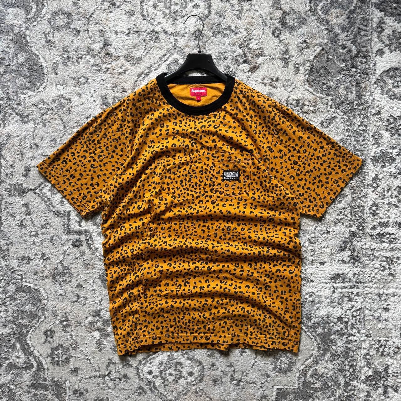 Supreme SUPREME Leopard Fuck Em All Pocket Tee Size US L / EU 52-54 / 3 - 1 Thumbnail
