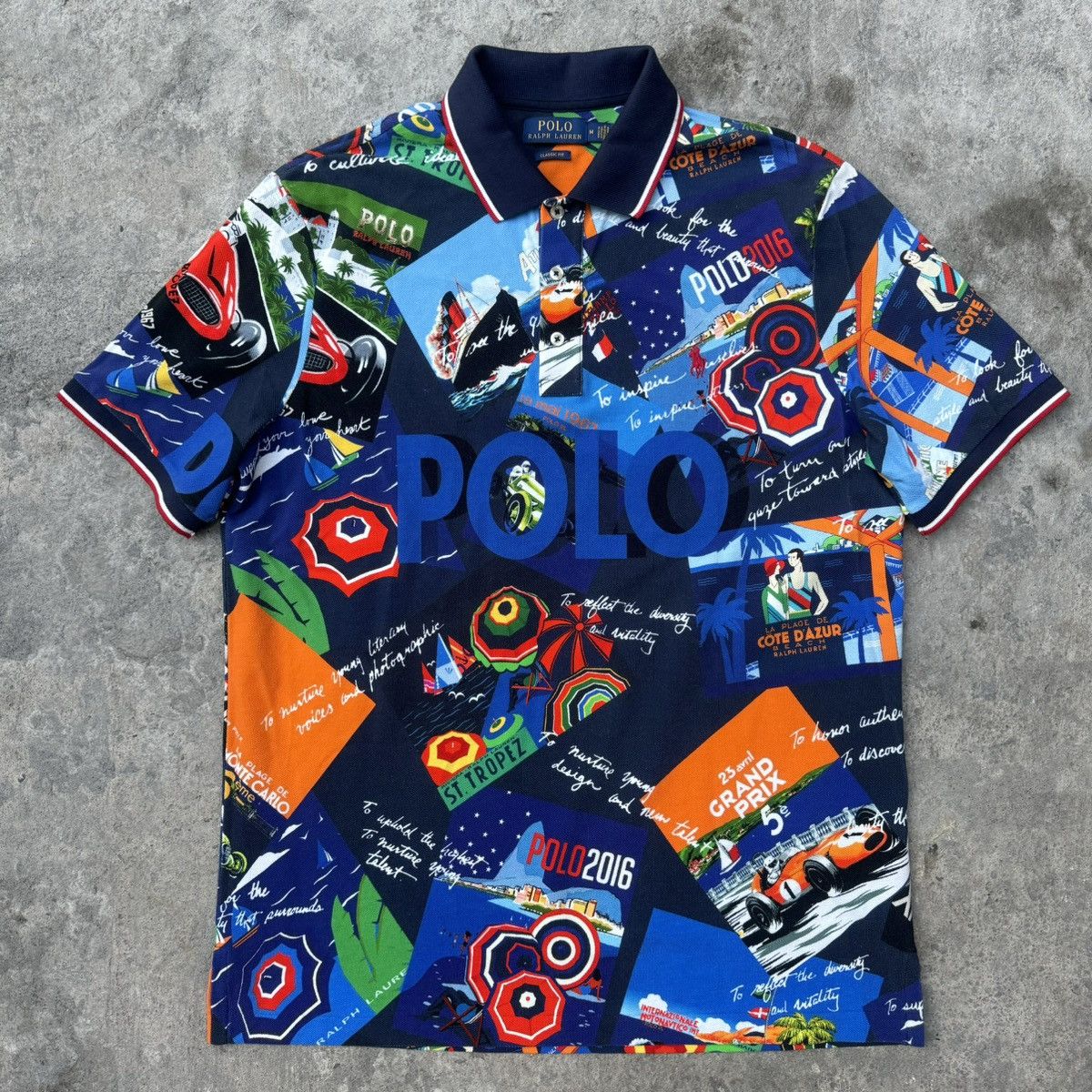 image of Polo Ralph Laurent Riviera Monaco in Blue, Men's (Size Medium)