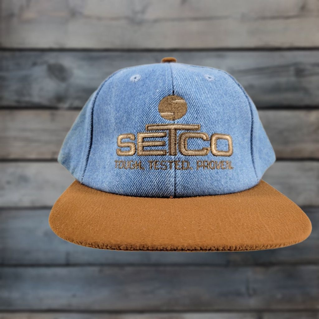 Vintage VINTAGE SETCO Solid Tire Cap Snap Back Trucker Hat K Products Size ONE SIZE - 1 Thumbnail
