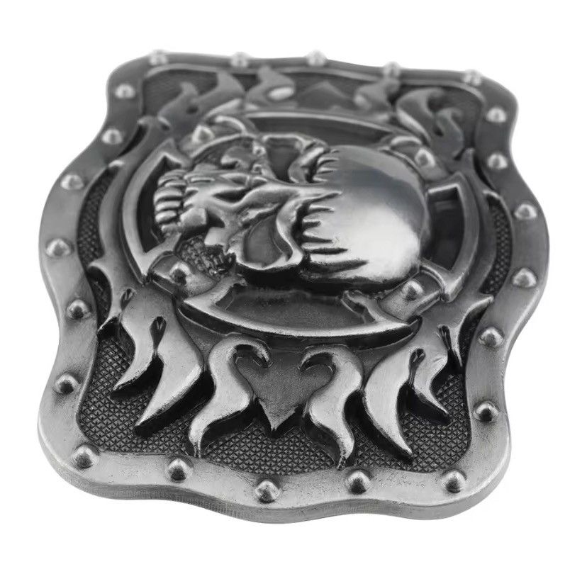 Other Square Skull Belt Buckle Size ONE SIZE - 3 Thumbnail