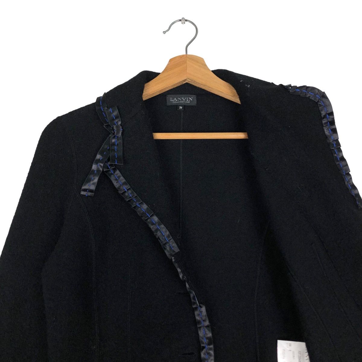 Lanvin 🔥Rich Black Cropped Jacket Lanvin Collection Size US M / EU 48-50 / 2 - 10 Thumbnail