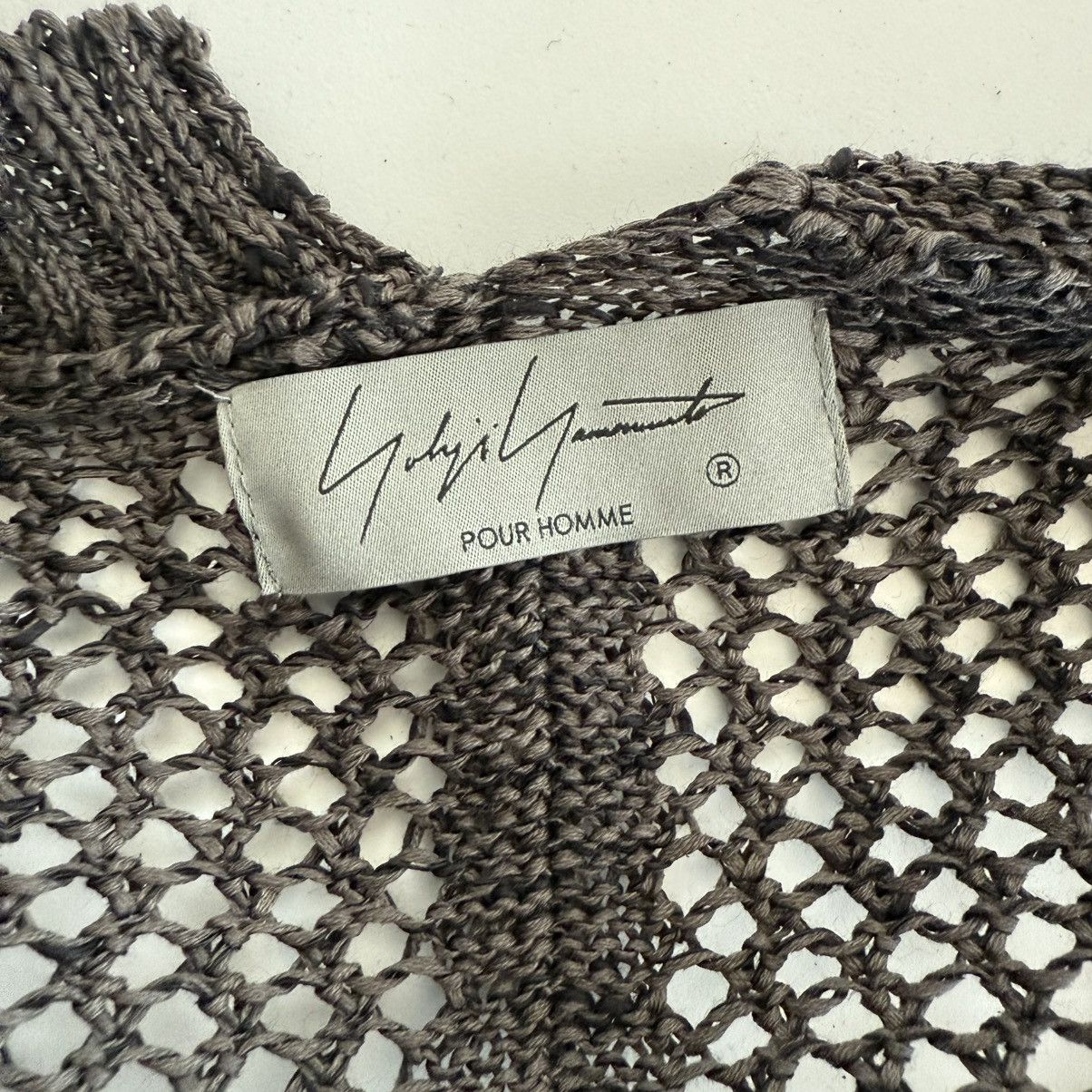 Yohji Yamamoto YOHJI YAMAMOTO - Uneven Open-Knit Sweater Size US XL / EU 56 / 4 - 3 Thumbnail