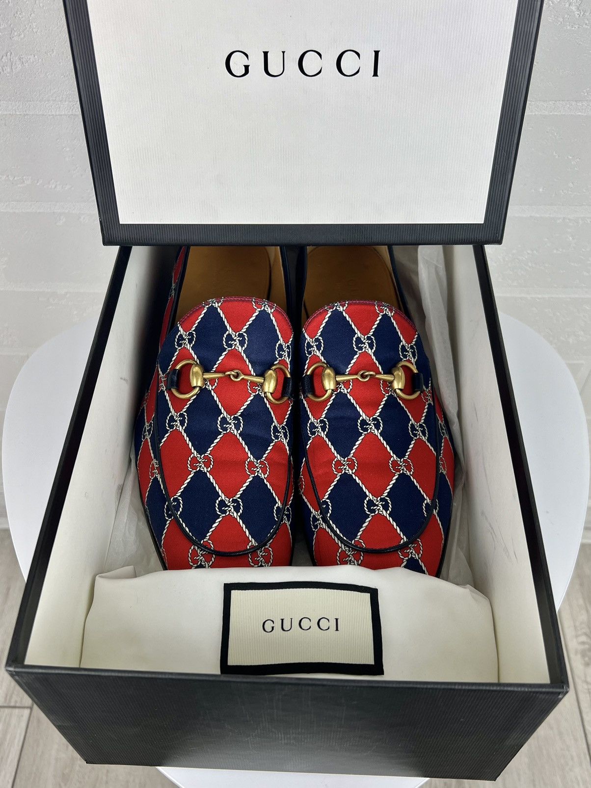 Gucci GUCCI Loafers Leather Shoes Jordaan Horsebit GG Monogram Size US 9 / EU 42 - 5 Thumbnail