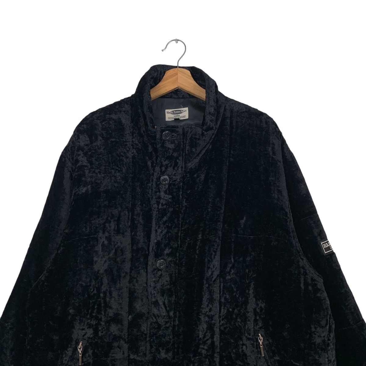 Hardy Amies HARDY AMIES LONDON Embroidery Logo Velvet Jacket #1863-C81 Size US L / EU 52-54 / 3 - 2 Thumbnail