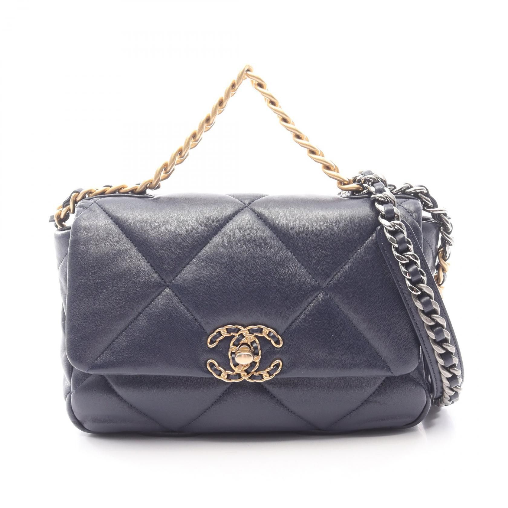 Chanel Chanel Chanel 19 Matelasse Lambskin 2way Shoulder Bag Leather Shoulder Bag AS1160 DUTY FREE for USA Size ONE SIZE - 1 Thumbnail