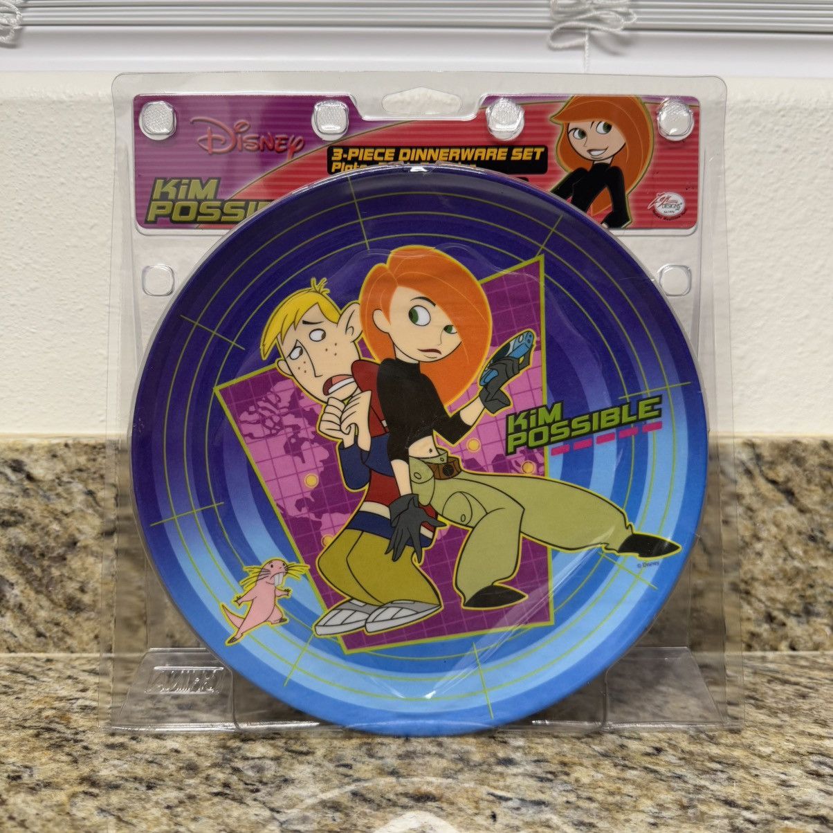 Disney × Vintage Disney Kim Possible 3-Piece Dinnerware Set Plate Bowl Cup Size ONE SIZE - 1 Thumbnail