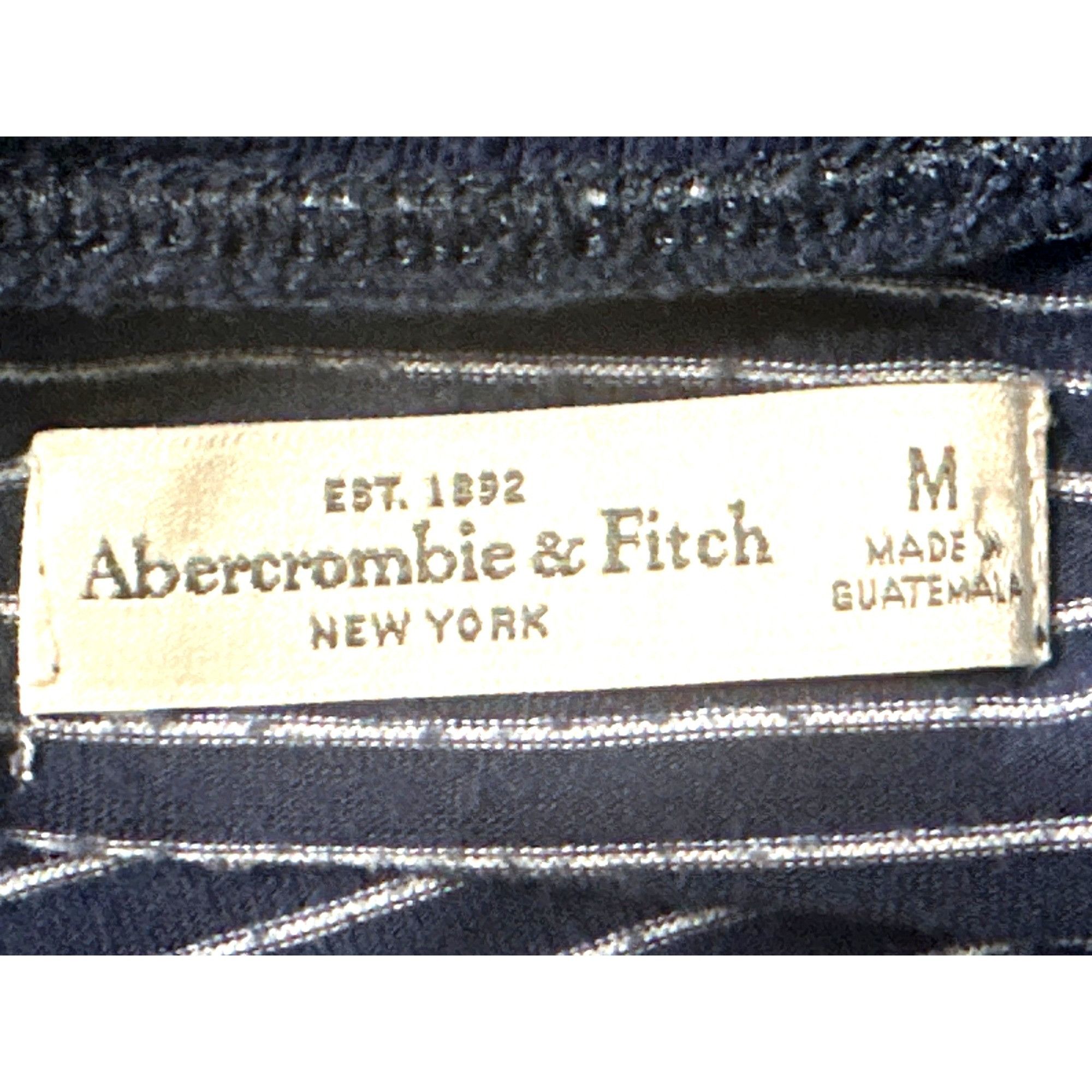 Abercrombie & Fitch Abercrombie Fitch Medium Navy Striped Scoop Neck Long Sleeve Size M / US 6-8 / IT 42-44 - 7 Thumbnail