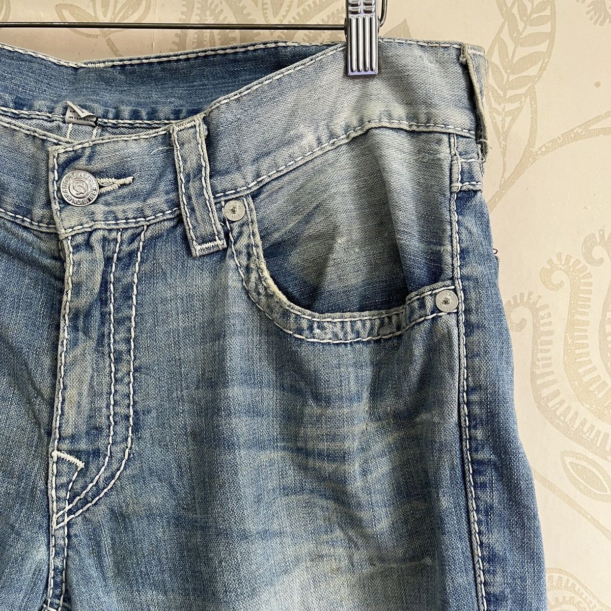 True Religion Thrashed True Religion Denim Jeans Straight Size US 34 / EU 50 - 8 Thumbnail