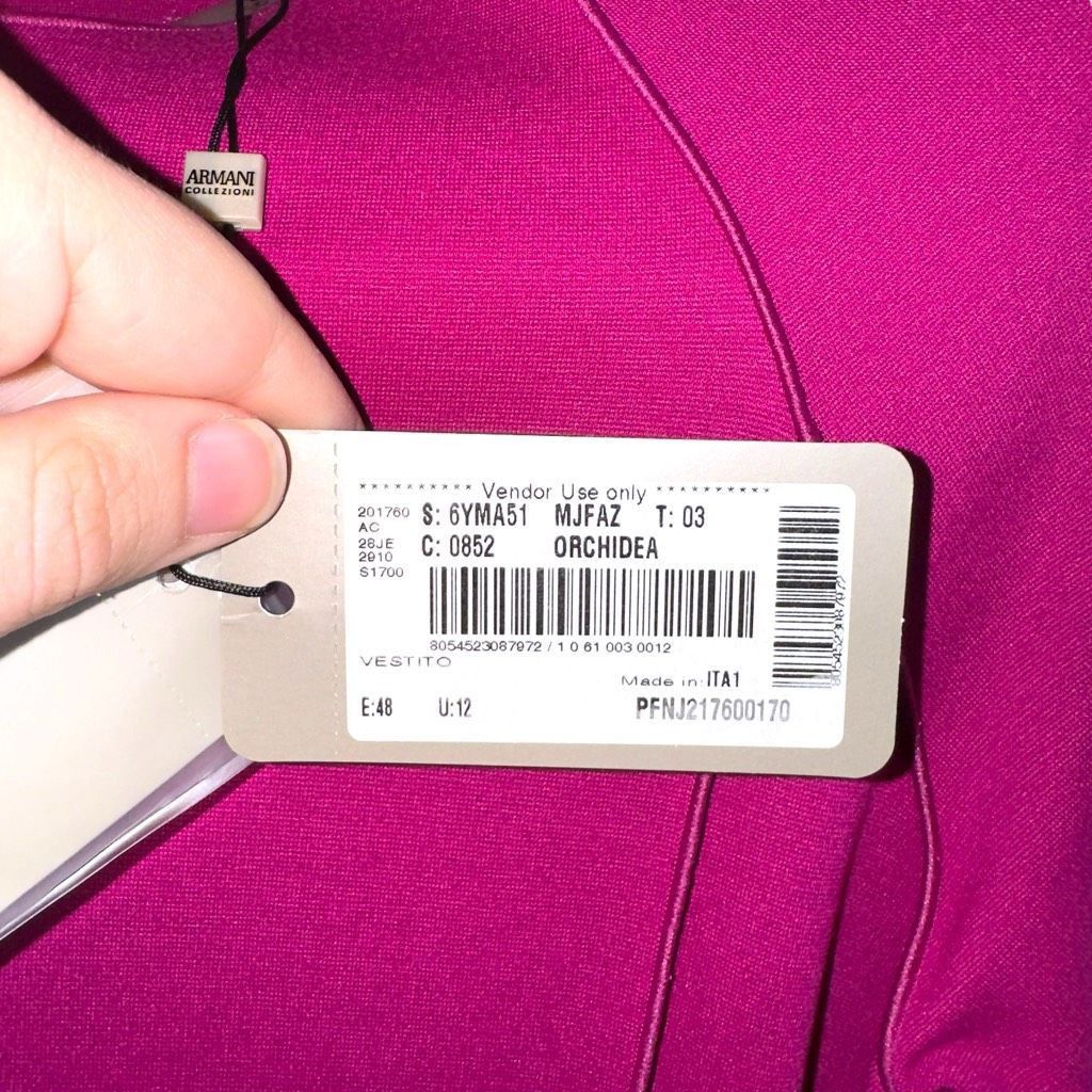 Armani Collezioni NWT Giorgio Armani Collezioni FW17 Orchid Pink Knit Dress SZ Size XL / US 12-14 / IT 48-50 - 3 Thumbnail