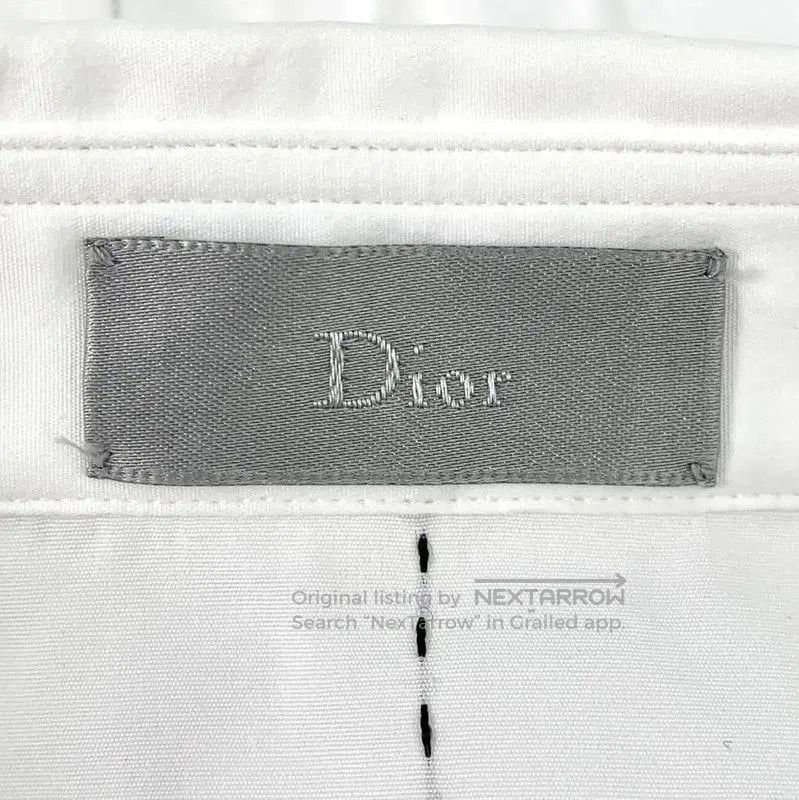 Dior Dior White Cotton Men's Long Sleeve Shirt . Size US M / EU 48-50 / 2 - 5 Thumbnail