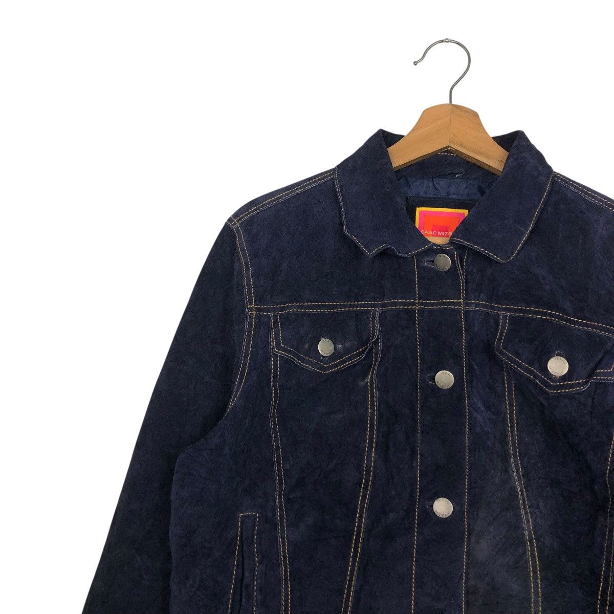 Isaac Mizrahi 🔥VINTAGE CROPPED GENUINE LEATHER JACKET BIKER ISAAC MIZRAHI Size L / US 10 / IT 46 - 8 Thumbnail