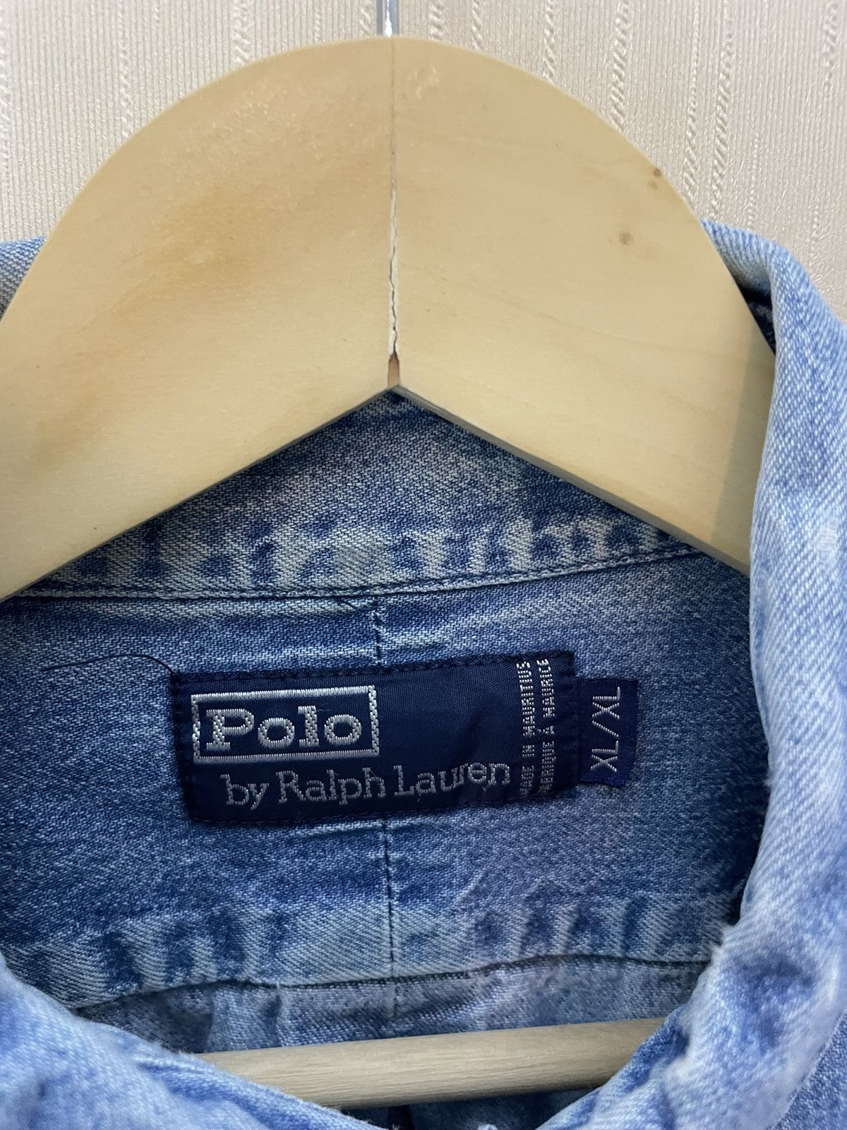 Polo Ralph Lauren × Vintage Polo Ralph Lauren vintage denim shirt Size US XL / EU 56 / 4 - 6 Thumbnail