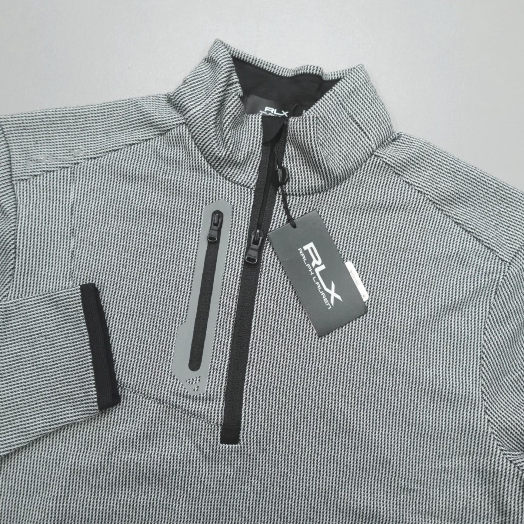 RLX Ralph Lauren Ralph Lauren RLX Golf 1/4 Zip Pullover Mens Size S Geometric Stretch Wicking Black Size US S / EU 44-46 / 1 - 2 Thumbnail