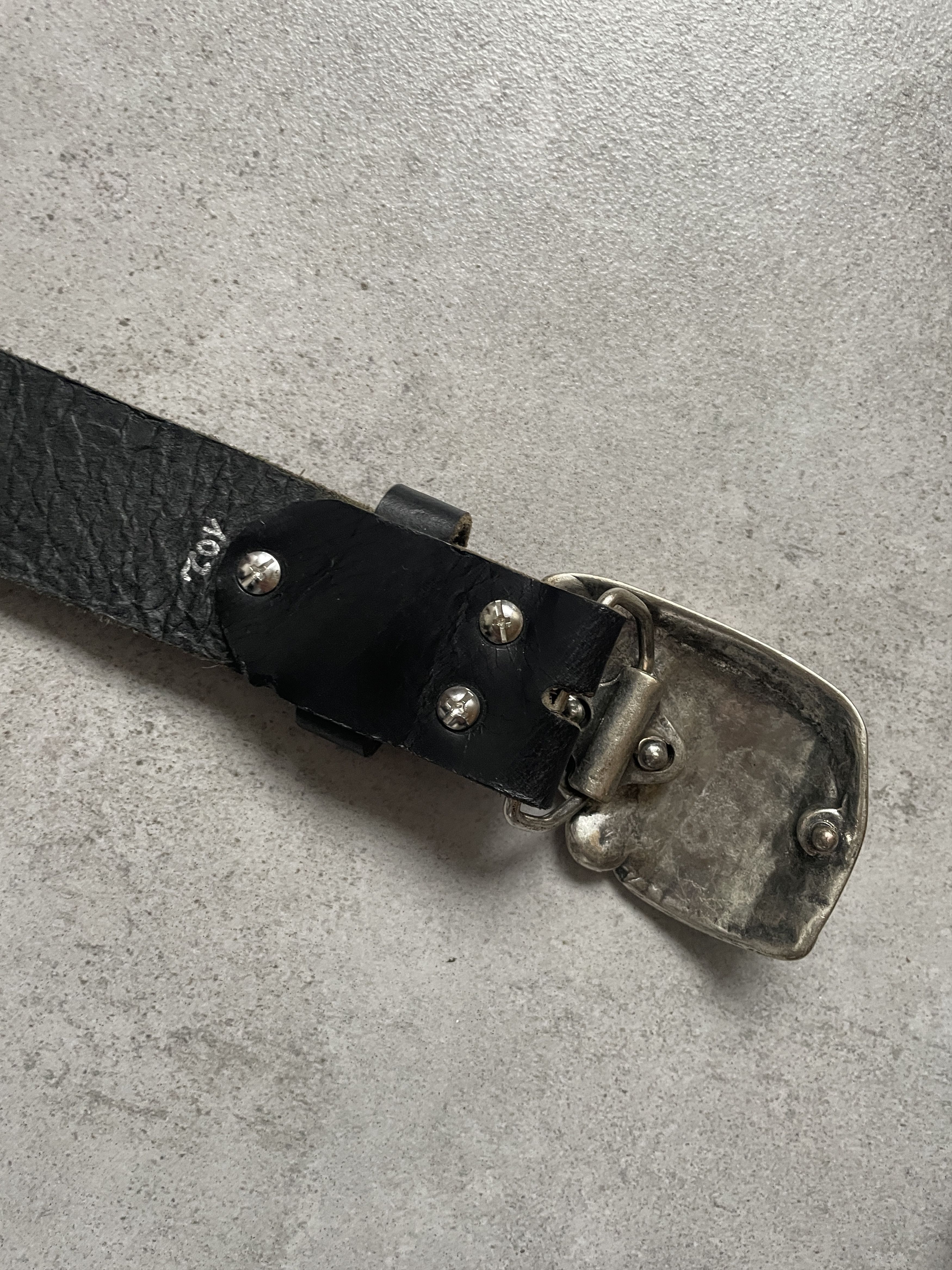 Band Tees × Vintage Y2K VOLKSWAGEN TRANSPORTER HIPPIE BUCKLE LEATHER BELT Size ONE SIZE - 3 Thumbnail