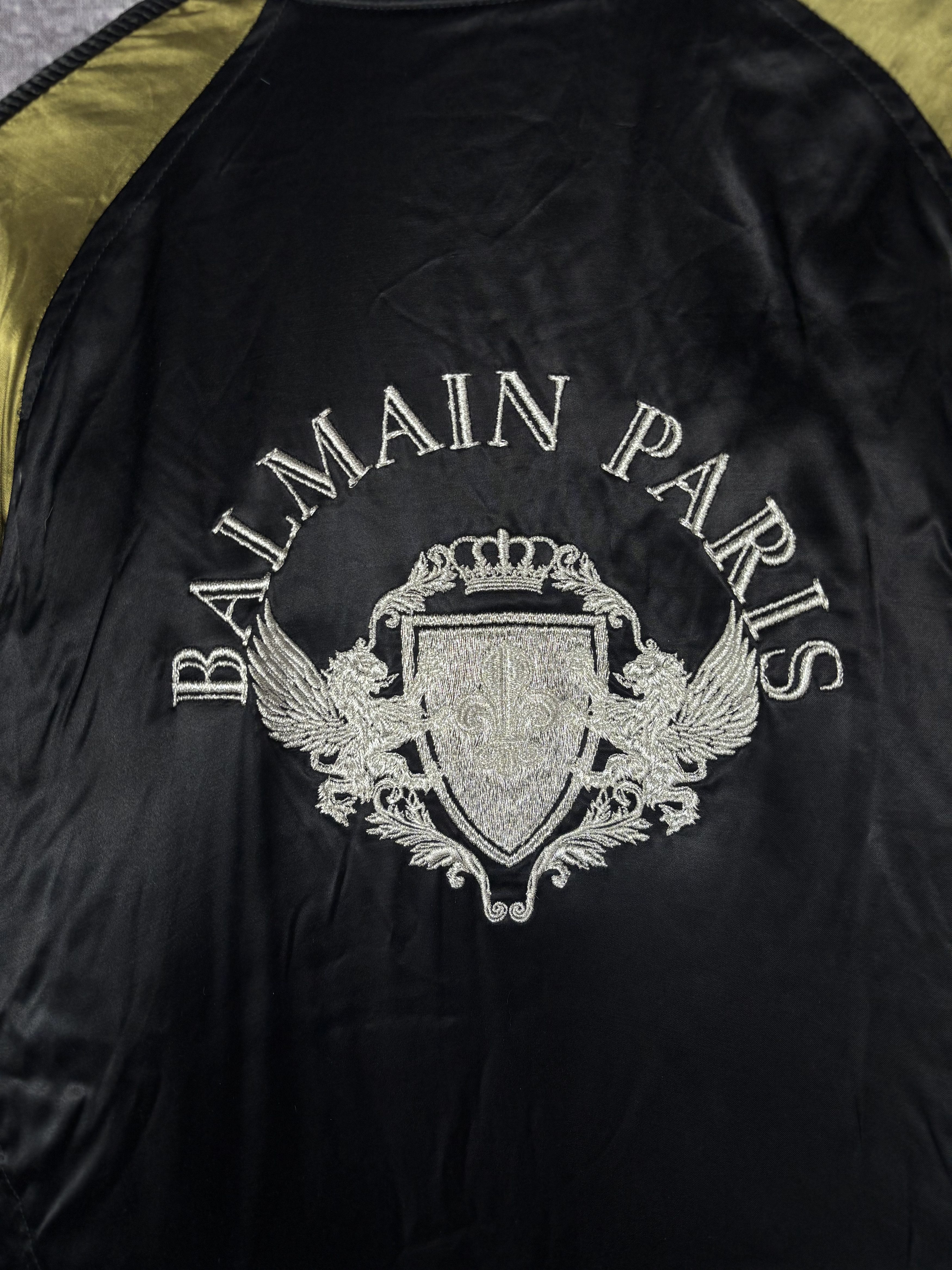 Balmain Embellished Stain Bomber Jacket Japan Made Size US S / EU 44-46 / 1 - 9 Thumbnail