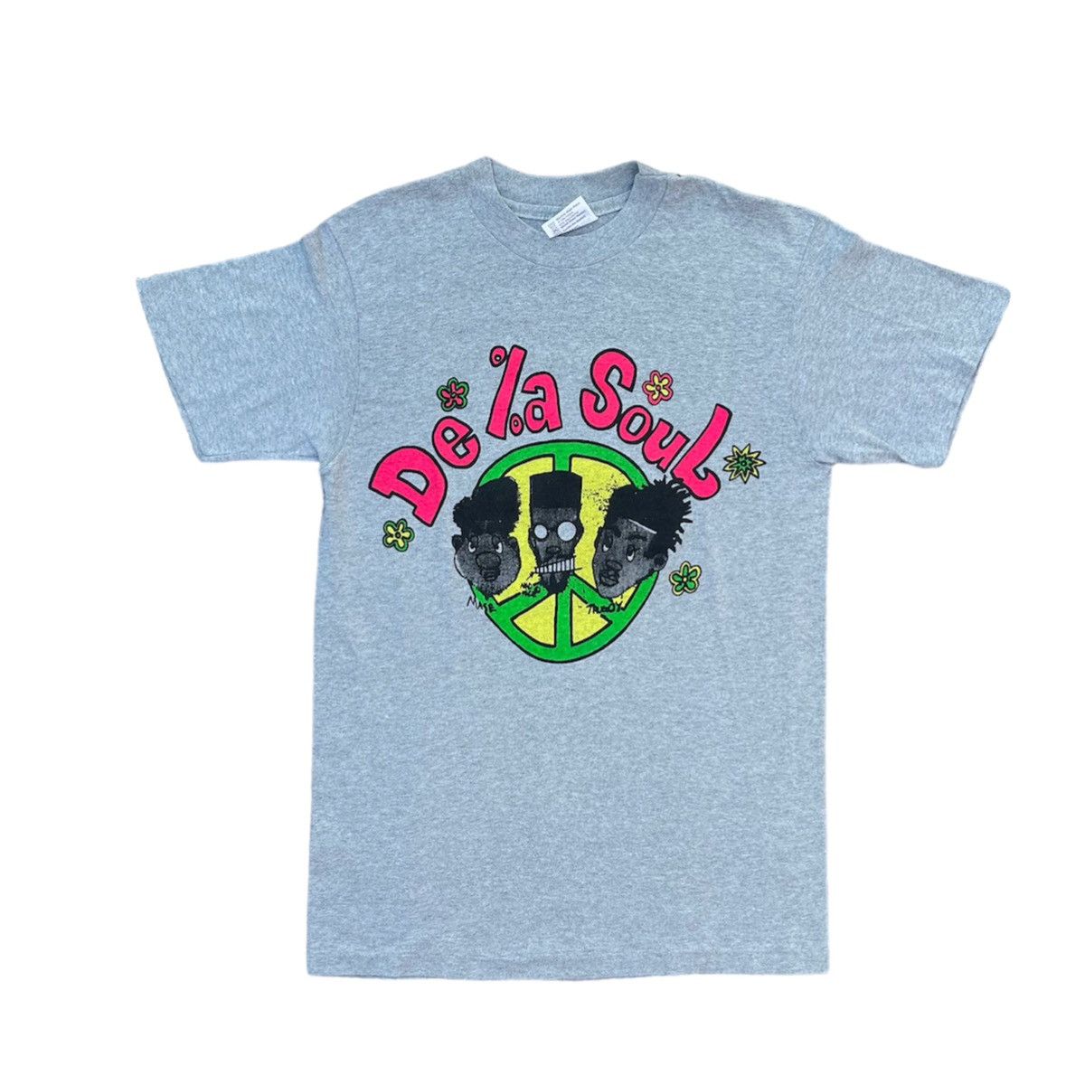 image of Archival Clothing x Rap Tees Vintage X 1990S This Is My De La Soul T Shirt in Grey (Size Small)