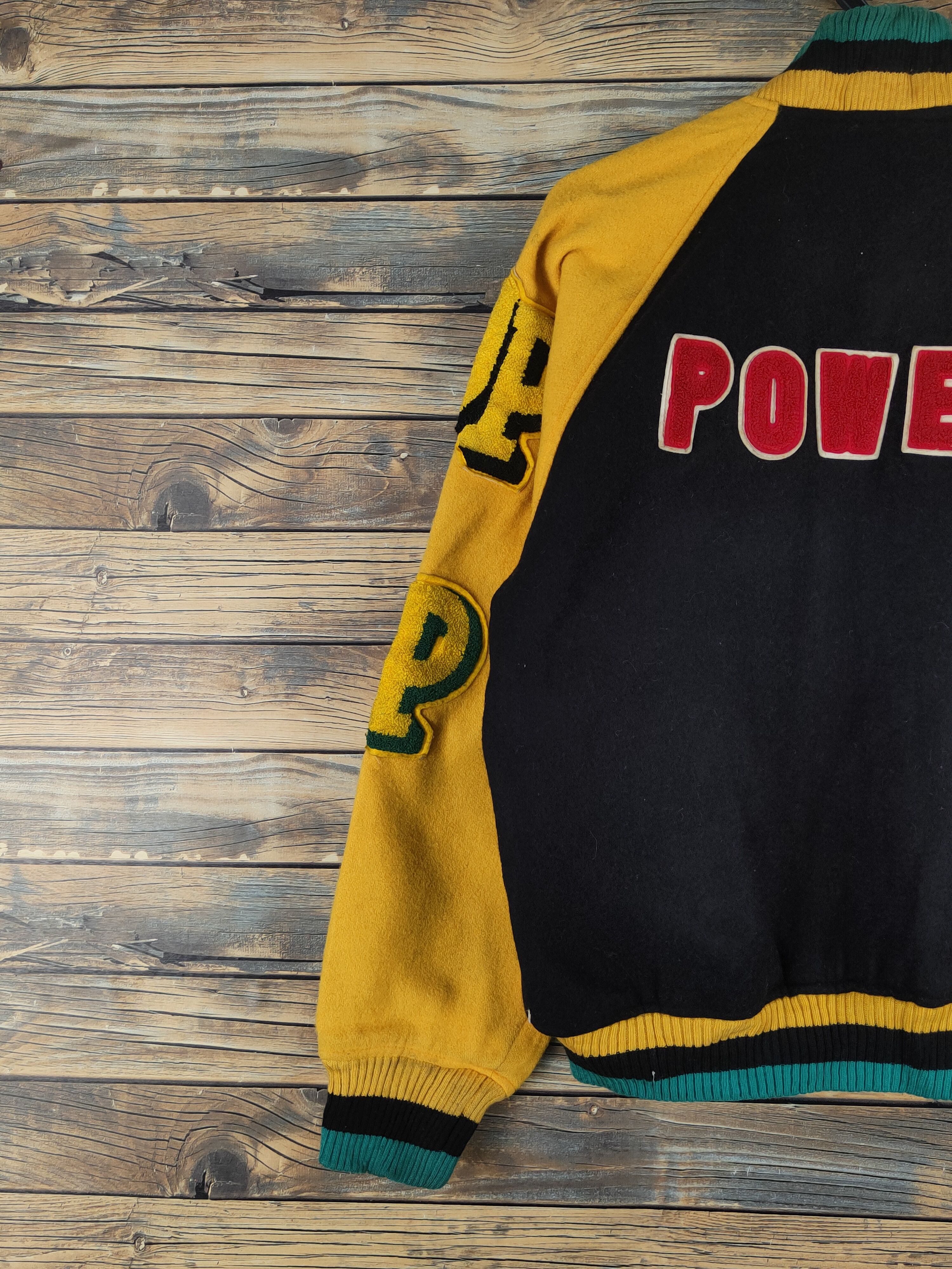 Ocean Pacific DL Ocean Pacific Black japan Varsity Jacket #W1225 Size US M / EU 48-50 / 2 - 9 Thumbnail