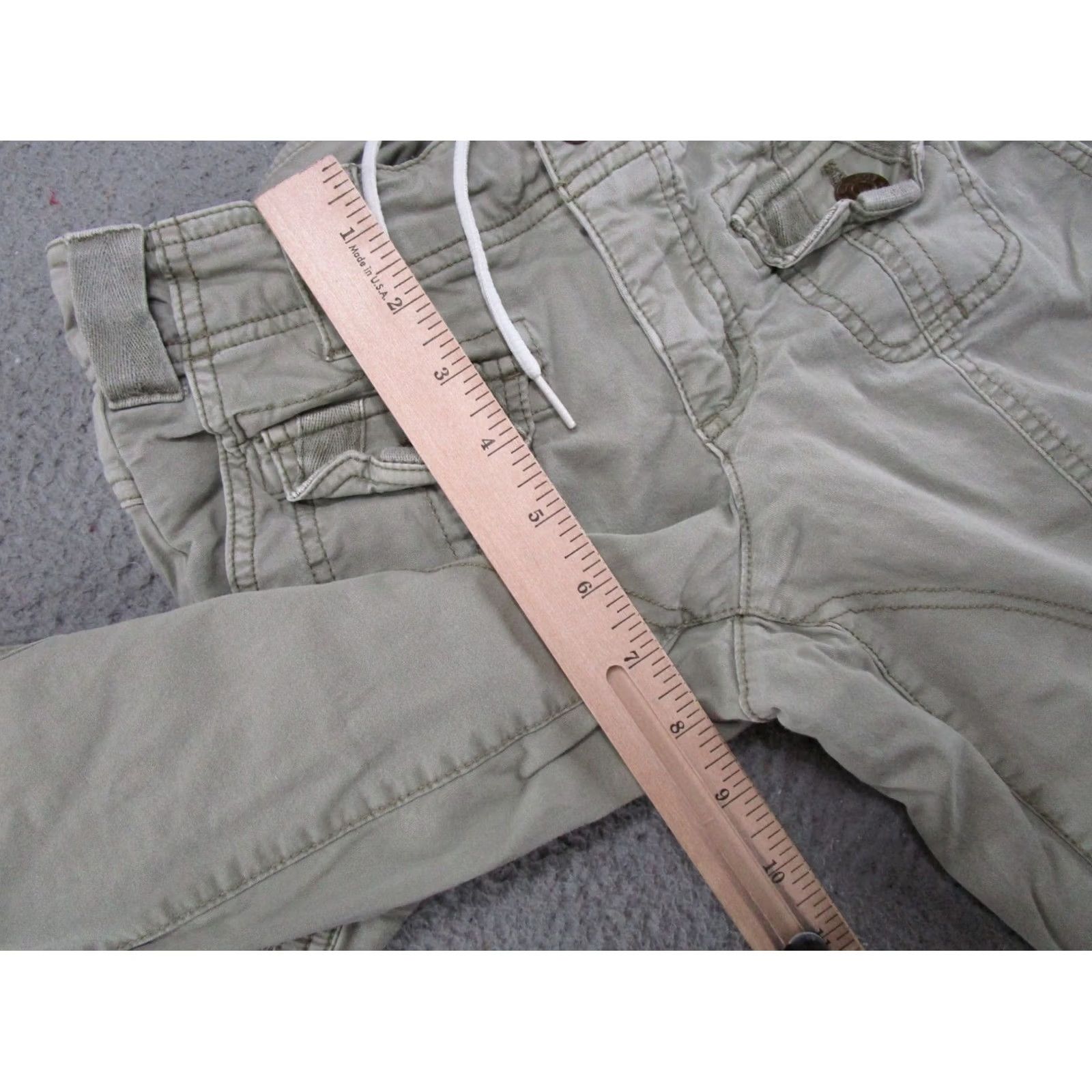 Garage Garage Green Denim Flared Leg Jeans Womens Size 0 Mid Rise Size 25" / US 0 / IT 36 - 7 Thumbnail