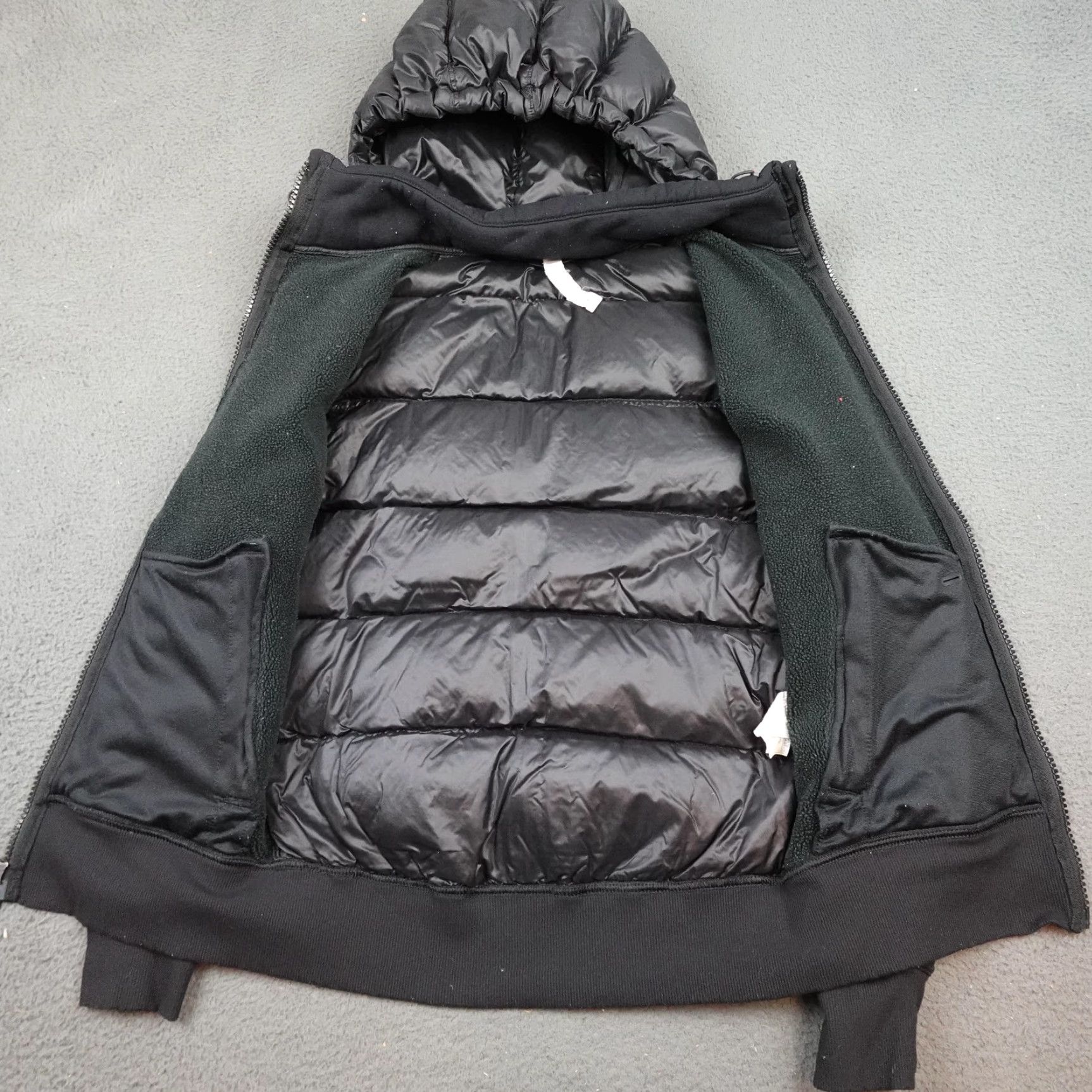 Lululemon Lululemon Jacket Mens Small Black Goose Down Hood Hybrid Full Zip Puffer Quilted Size US S / EU 44-46 / 1 - 7 Thumbnail