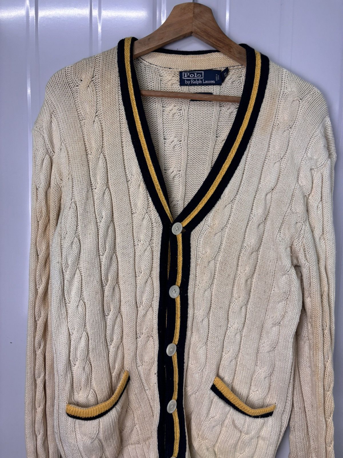 Polo Ralph Lauren RARE! Vintage 90’s Polo Ralph Lauren Cable-Knit Size US M / EU 48-50 / 2 - 4 Thumbnail