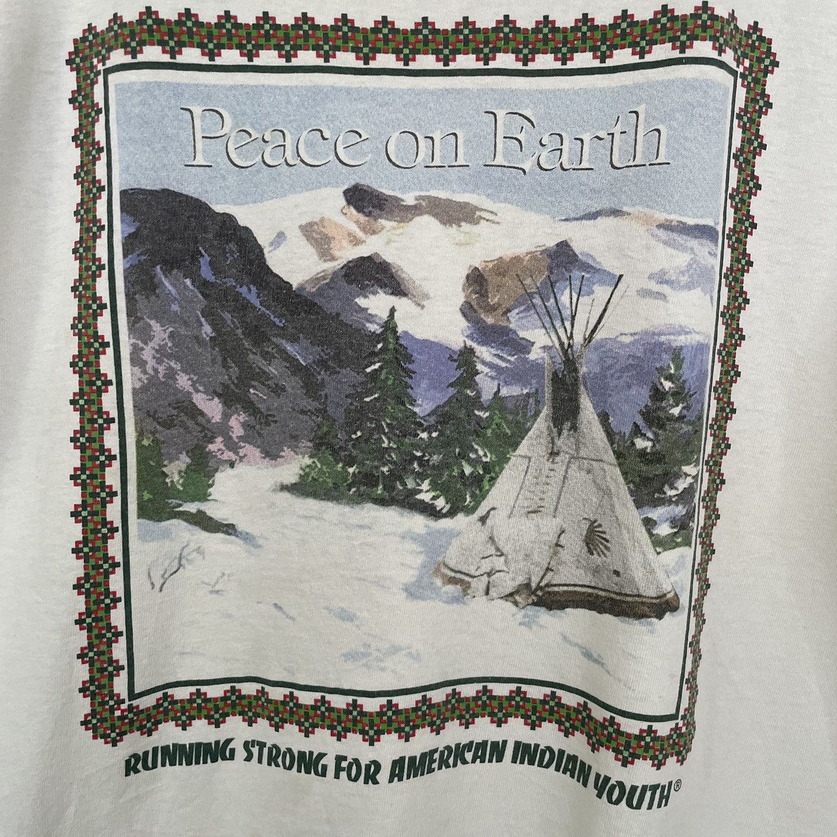Habitat × Native × Vintage 2000s Peace On Earth American Indian Youth Native Tee Size US L / EU 52-54 / 3 - 2 Thumbnail