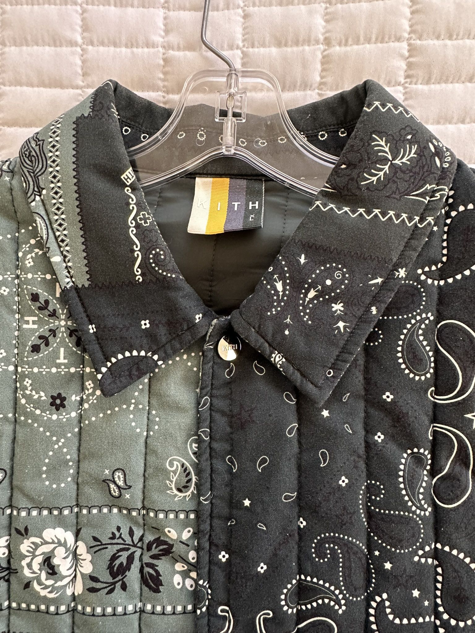 Kith Kith Carmine Coaches Jacket Stadium Green Paisley Size US XL / EU 56 / 4 - 3 Thumbnail