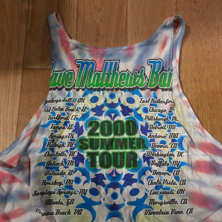 Band Tees × Vintage Vintage Tie Dye Tank Top Tie Dye Dave Matthews band Size US M / EU 48-50 / 2 - 3 Thumbnail