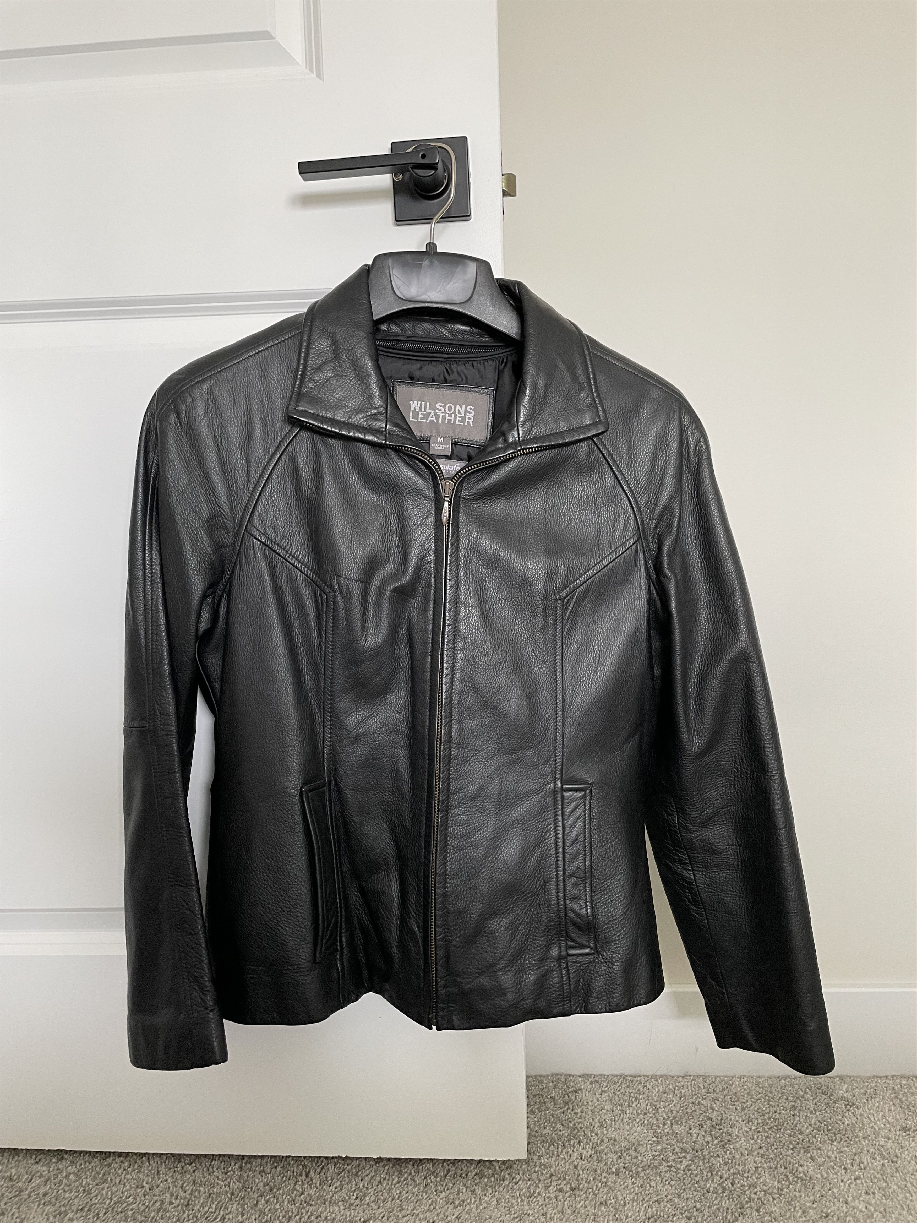 Wilsons Leather Black leather jacket Size M / US 6-8 / IT 42-44 - 1 Thumbnail