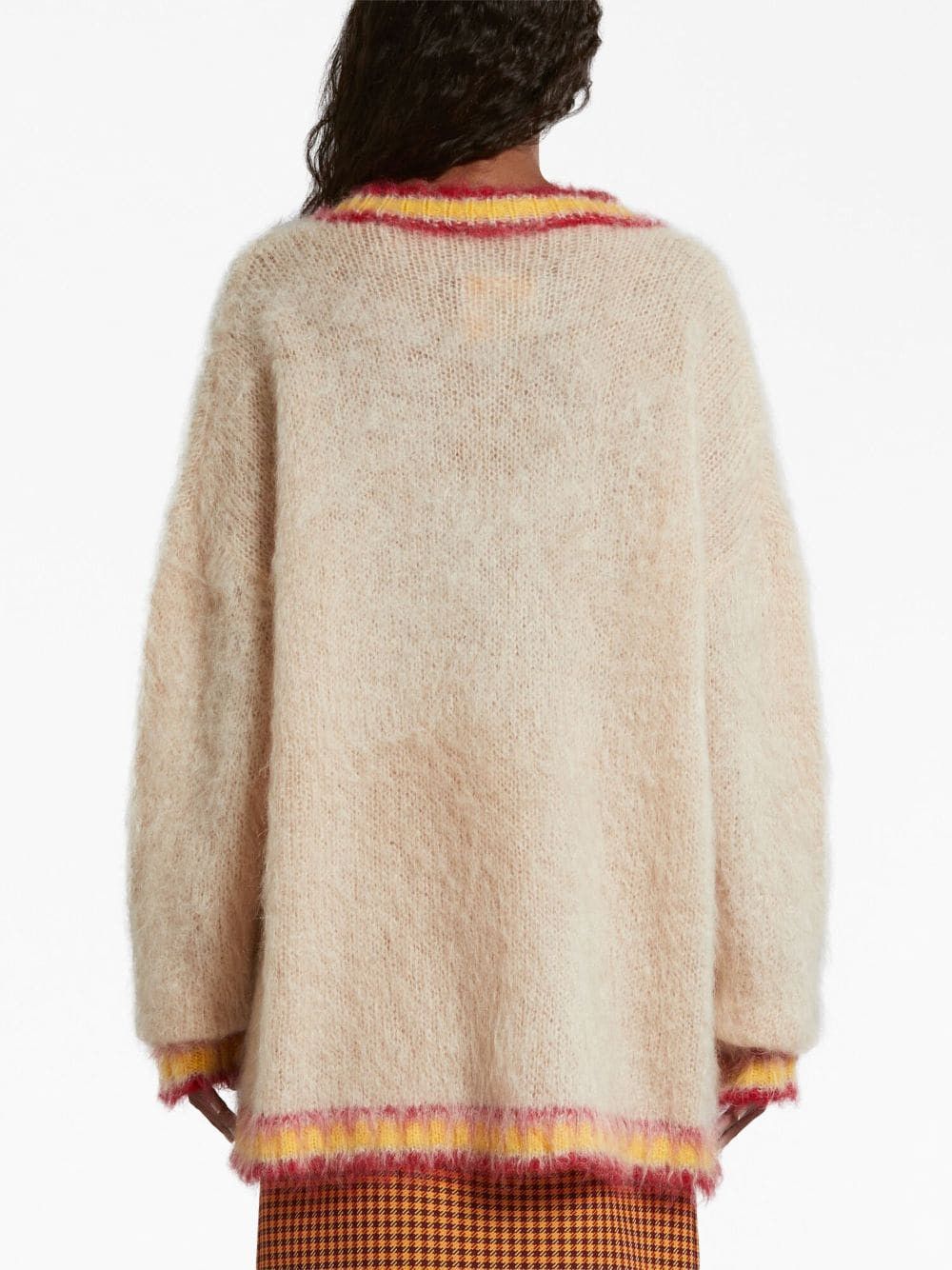 Marni o1w1db10824 Blend Jumper in Ecru Size XL / US 12-14 / IT 48-50 - 3 Thumbnail