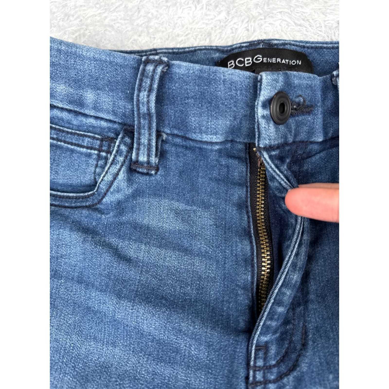 BCBGeneration BCBGeneration Jeans Juniors 3 Blue Denim High Rise Skinny Cotton 24x26 Jeans Womens Boyfriends? Size 26" / US 2 / IT 38 - 5 Thumbnail