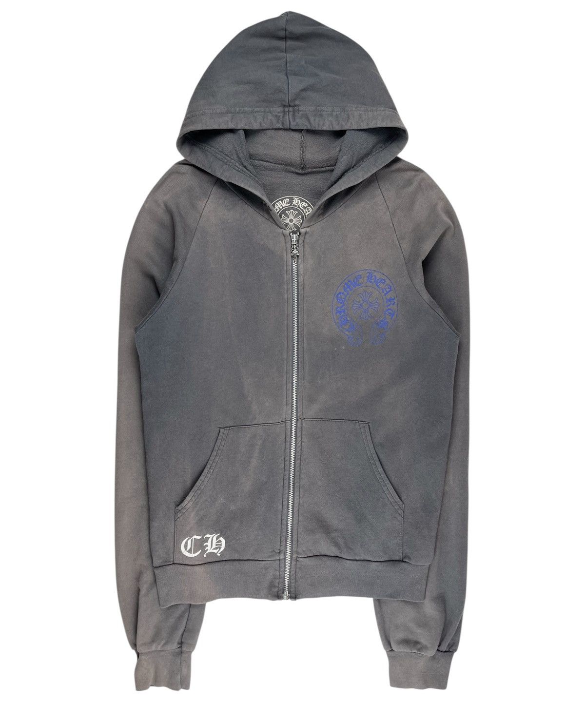 Chrome Hearts Chrome Hearts Vintage Blue Cross Faded Dagger Zip Up Hoodie Size US S / EU 44-46 / 1 - 2 Thumbnail