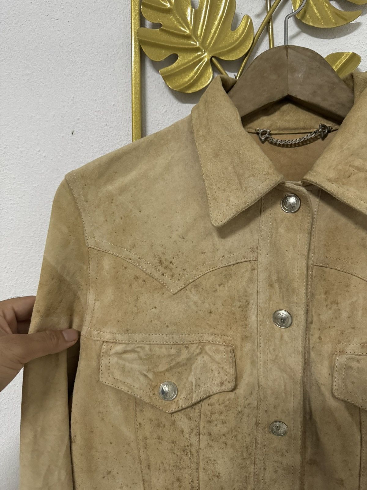 Gucci Gucci suede leather jacket size 40 Size S / US 4 / IT 40 - 4 Thumbnail