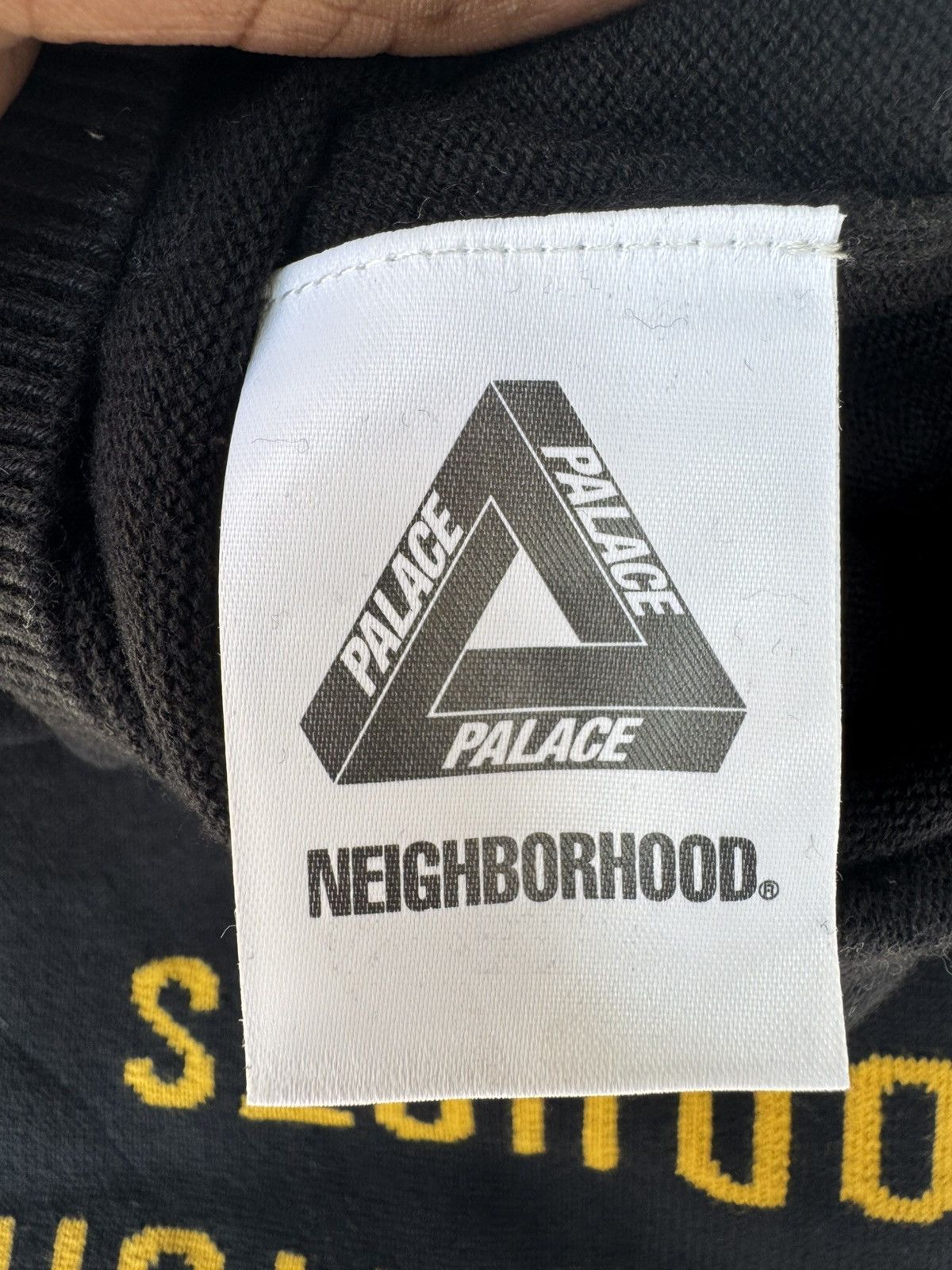 トップス PALACE neighborhood KNITTED MOTO TOP Palace Neighborhood Knitted Moto Top Black - Palace Neighborhood