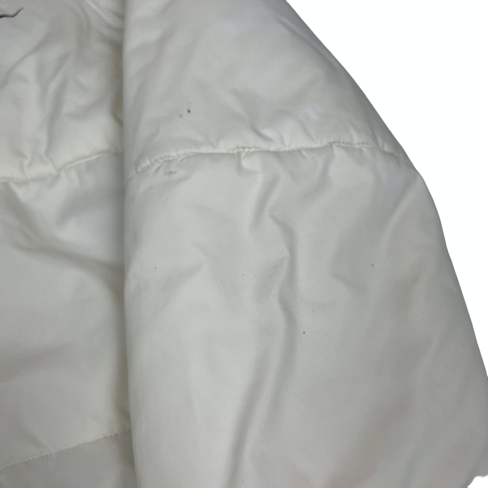 Nike Nike Women's White Polyester Full Zip Puffer Jacket Large Size L / US 10 / IT 46 - 4 Thumbnail