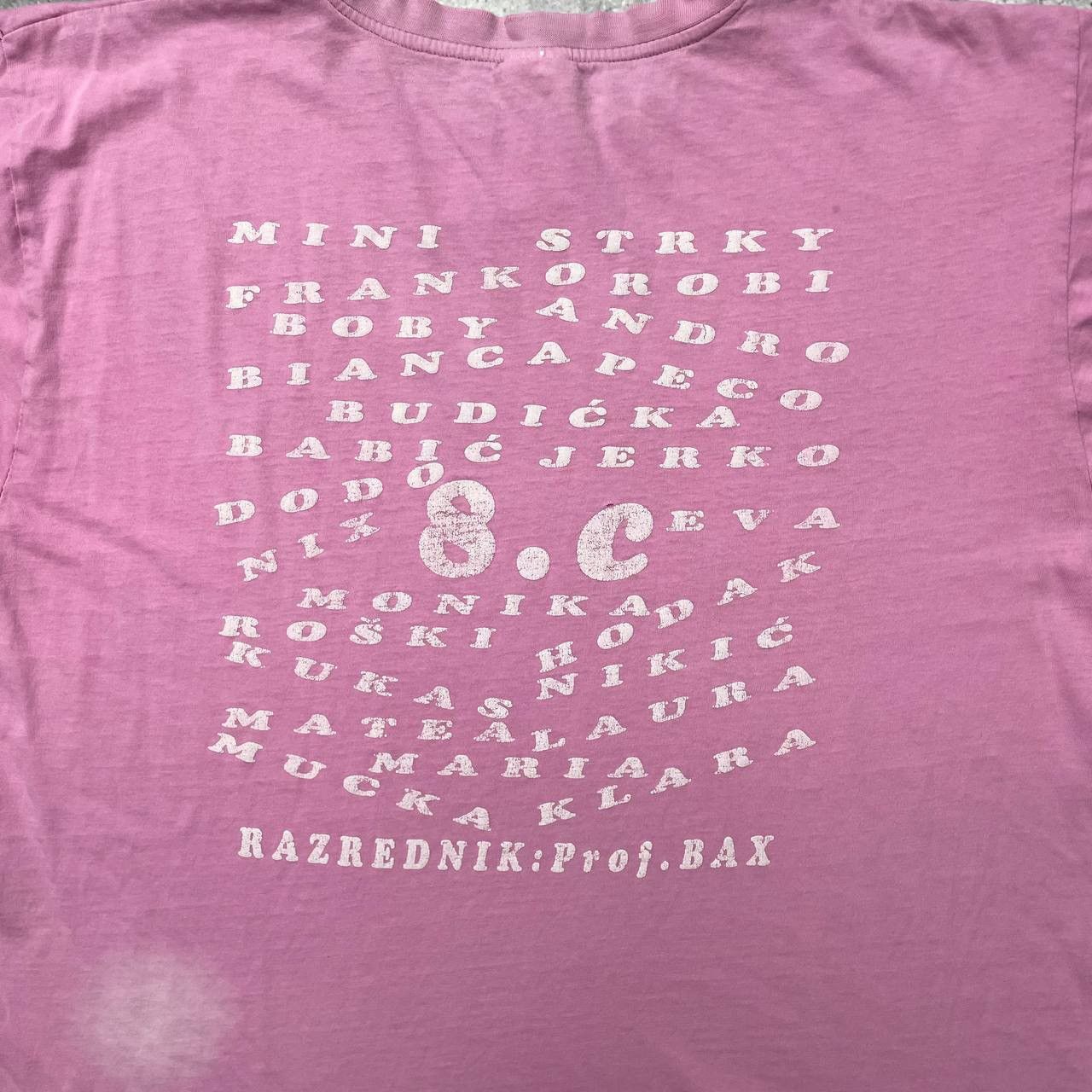 Vintage Vintage Y2K FBI Quote Thrashed T Shirt Faded Pink Size L Size US L / EU 52-54 / 3 - 15 Thumbnail